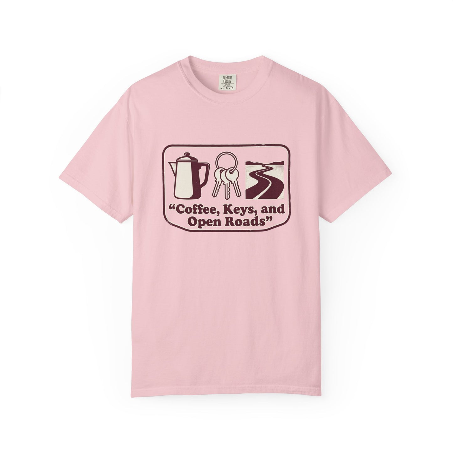 Coffee, Keys & Open Roads T-Shirt