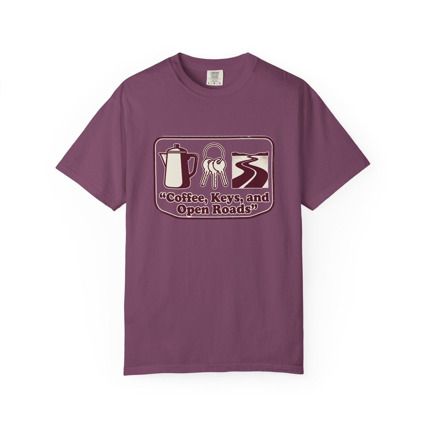 Coffee, Keys & Open Roads T-Shirt