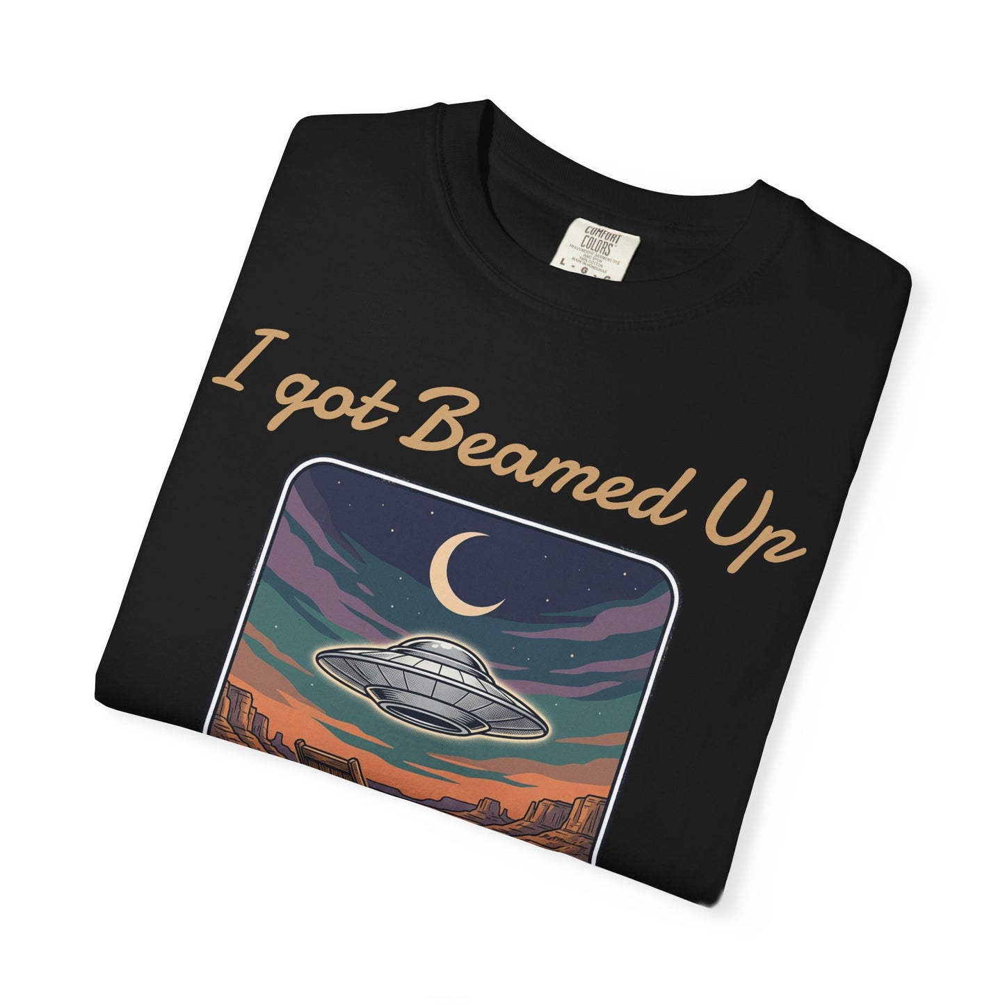 Area 51 UFO T-Shirt — "I Got Beamed Up at Area 51" Vintage Alien Graphic Tee