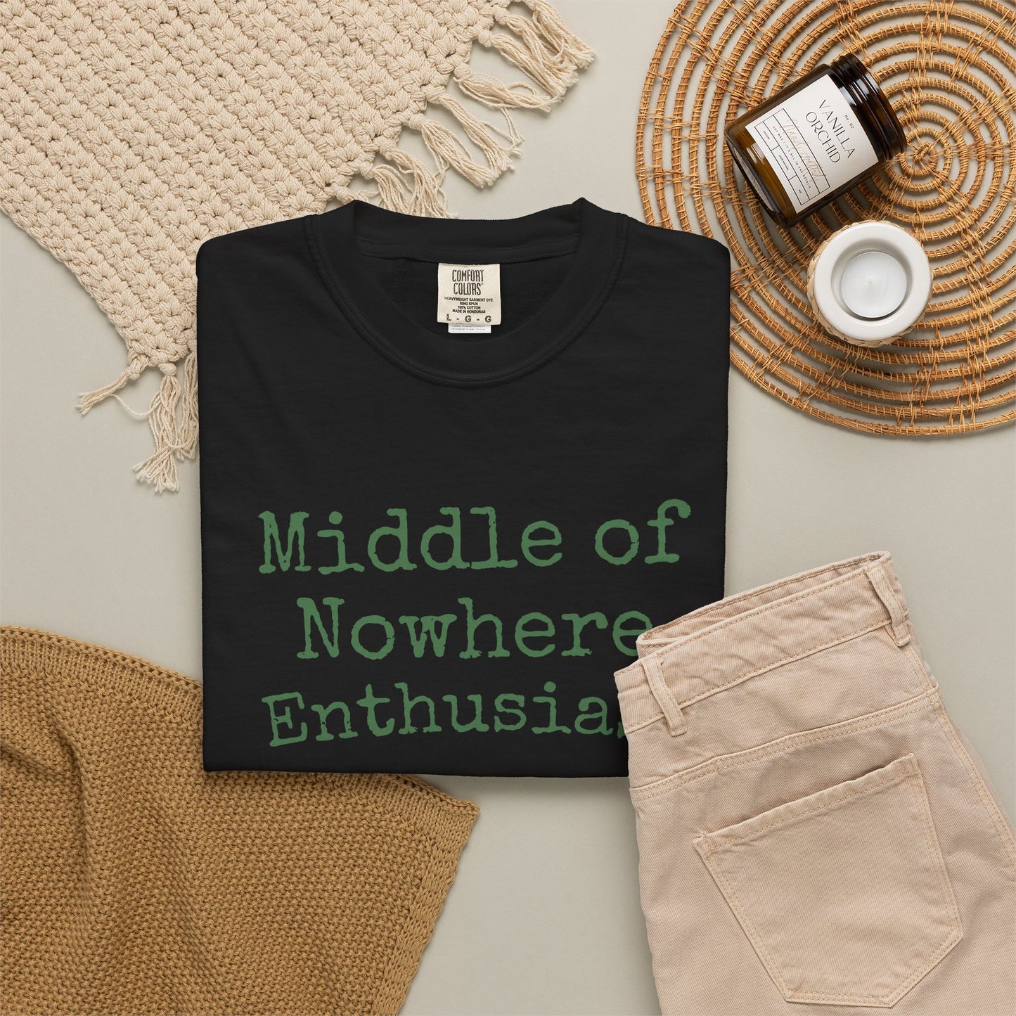 Middle of Nowhere Enthusiast T-Shirt — Nature Lover Graphic Tee