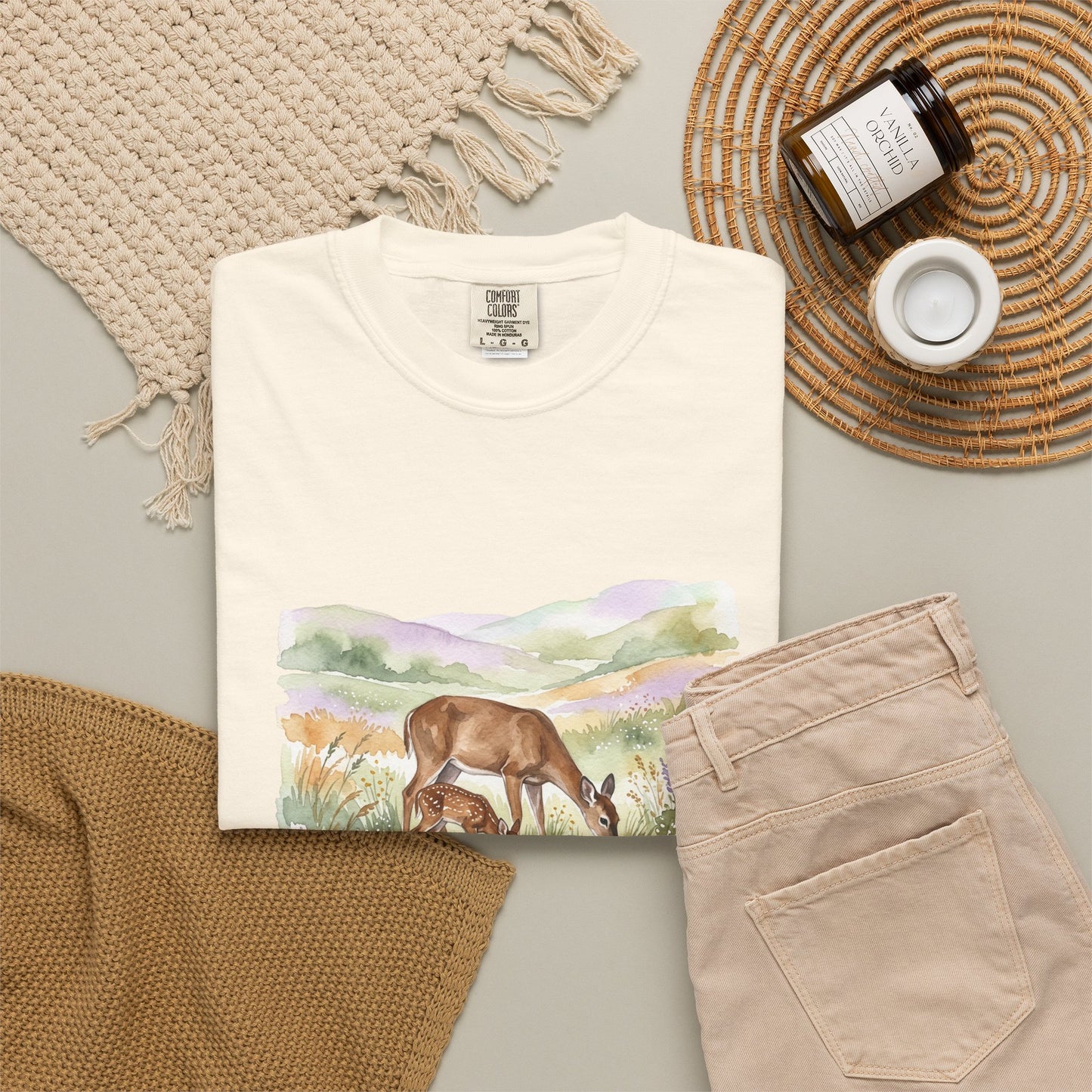 Deer Meadow Vintage-Style T-Shirt