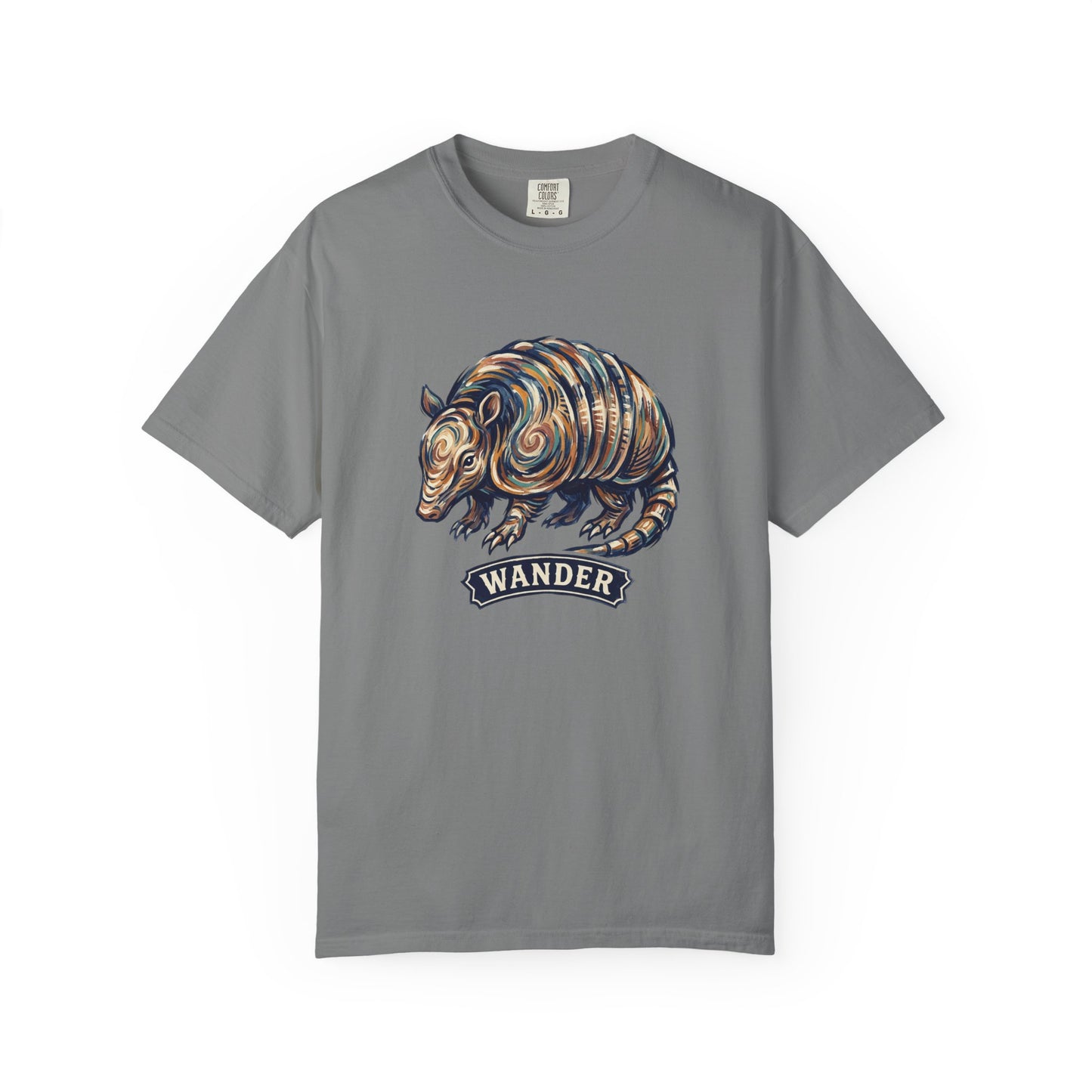Wander Armadillo T-Shirt — Vintage Animal Graphic Tee for Nature Lovers