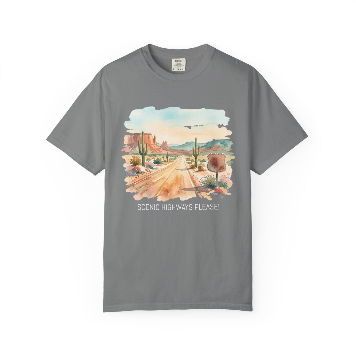 Scenic Highways Please! T-Shirt — Floral Travel Roadtrip Tee or