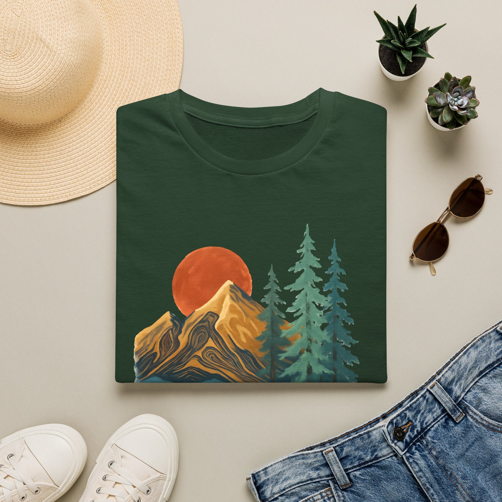 Sunset Mountain Scene T-Shirt