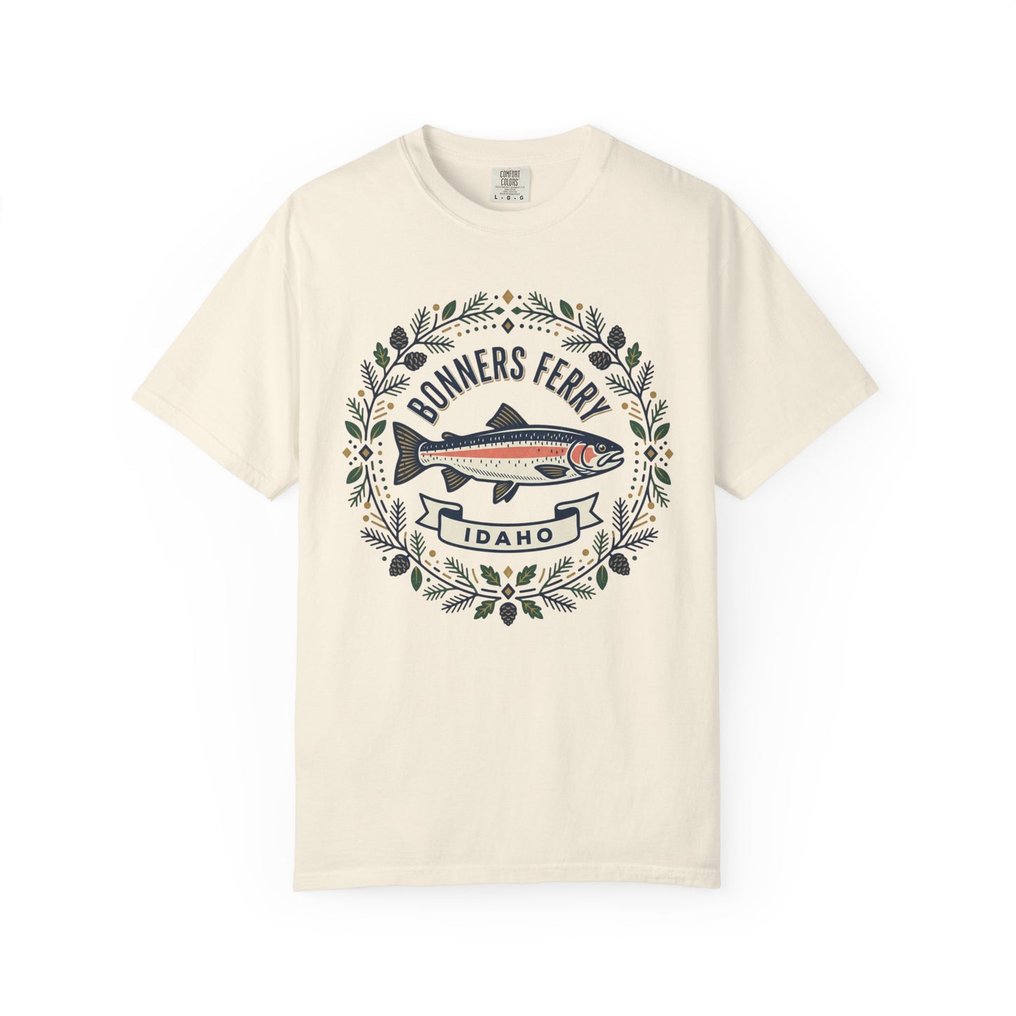 Idaho Bonners Ferry Trout T-Shirt — Vintage Fishing Graphic
