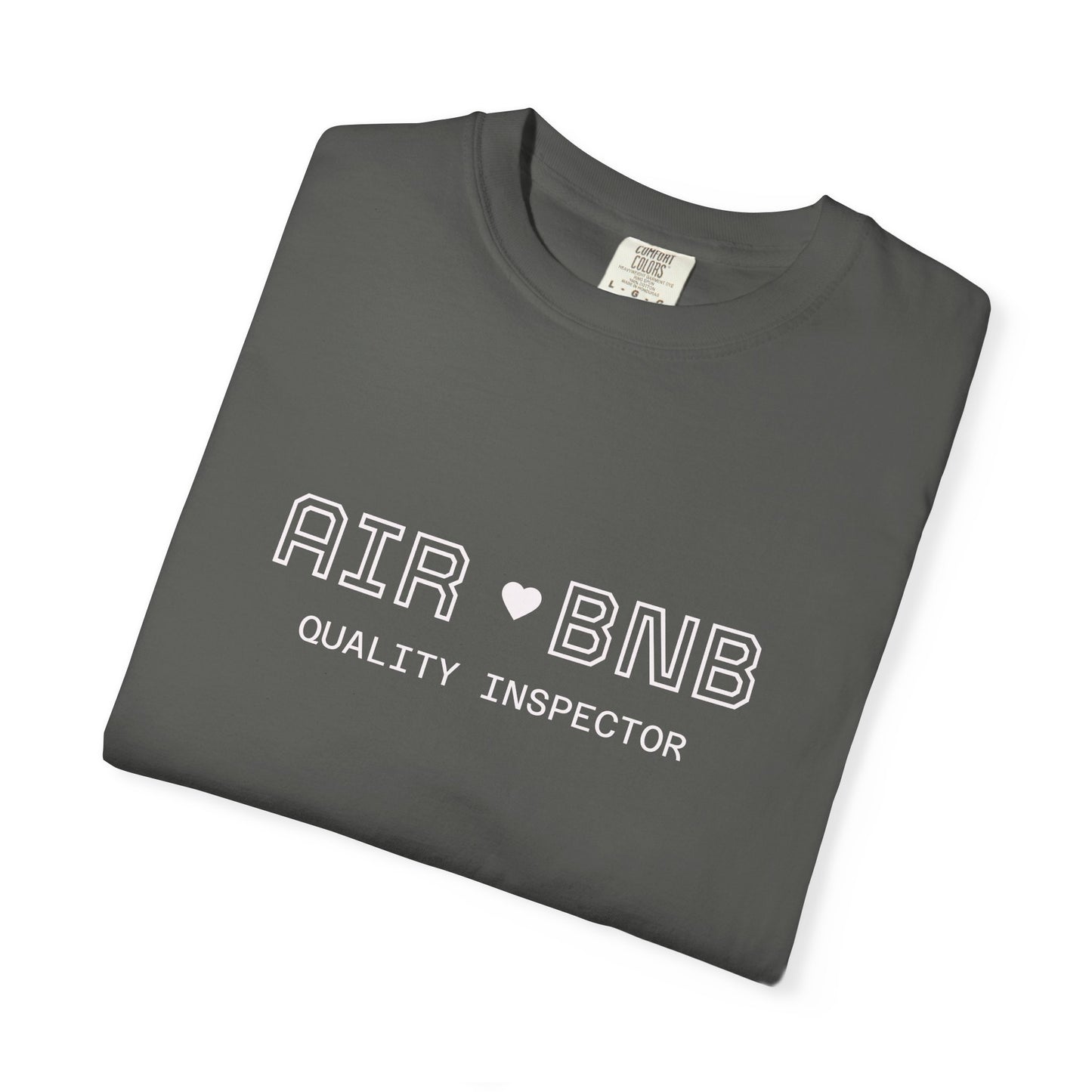 Air BNB Quality Inspector T-Shirt — Vintage Crewneck Tee for Hosts & Travelers
