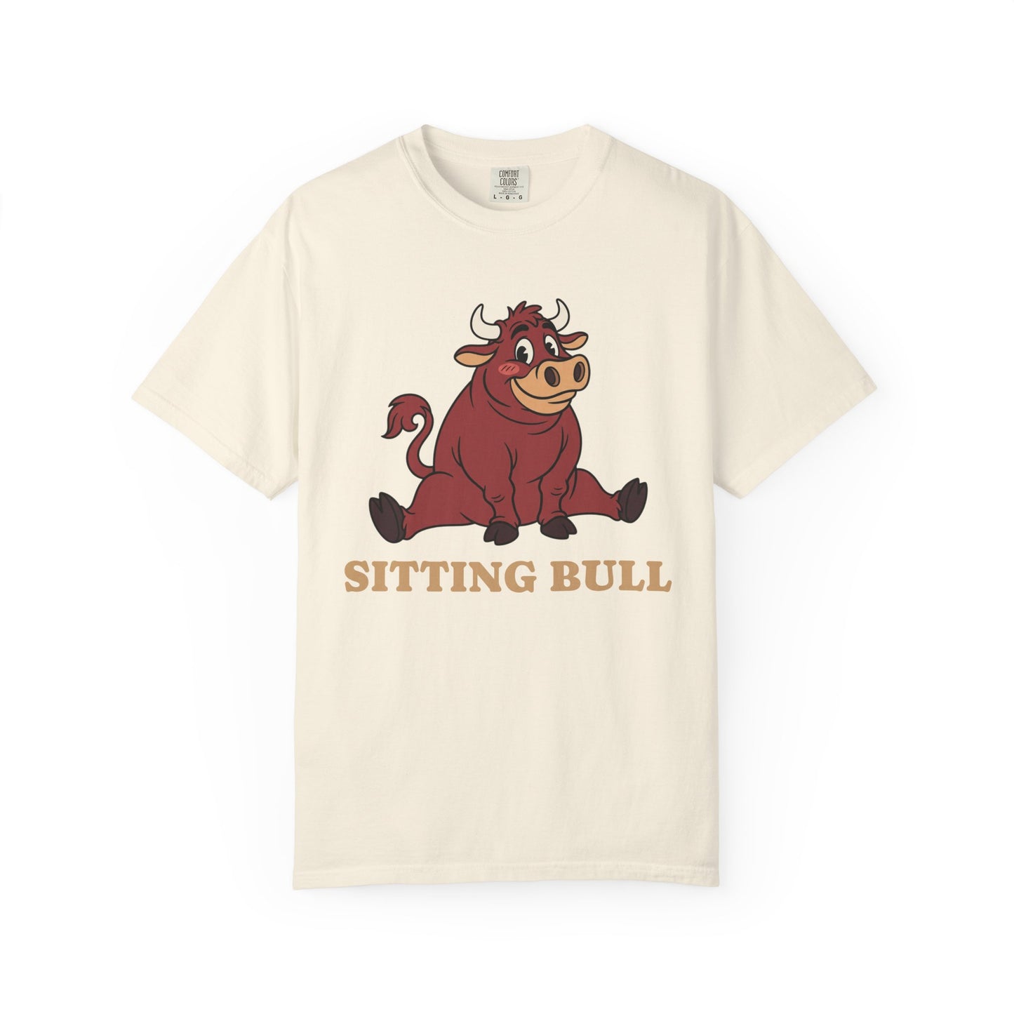 Sitting Bull Cartoon T-Shirt — Cute Sitting Bull Graphic Tee