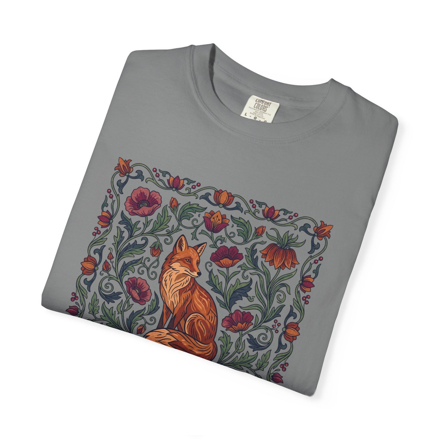 Fox Floral T-Shirt — Vintage Botanical Fox Graphic Tee