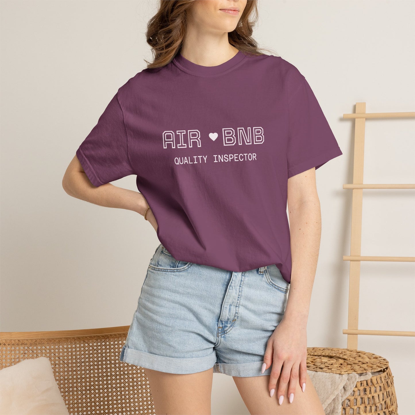 Air BNB Quality Inspector T-Shirt — Vintage Crewneck Tee for Hosts & Travelers