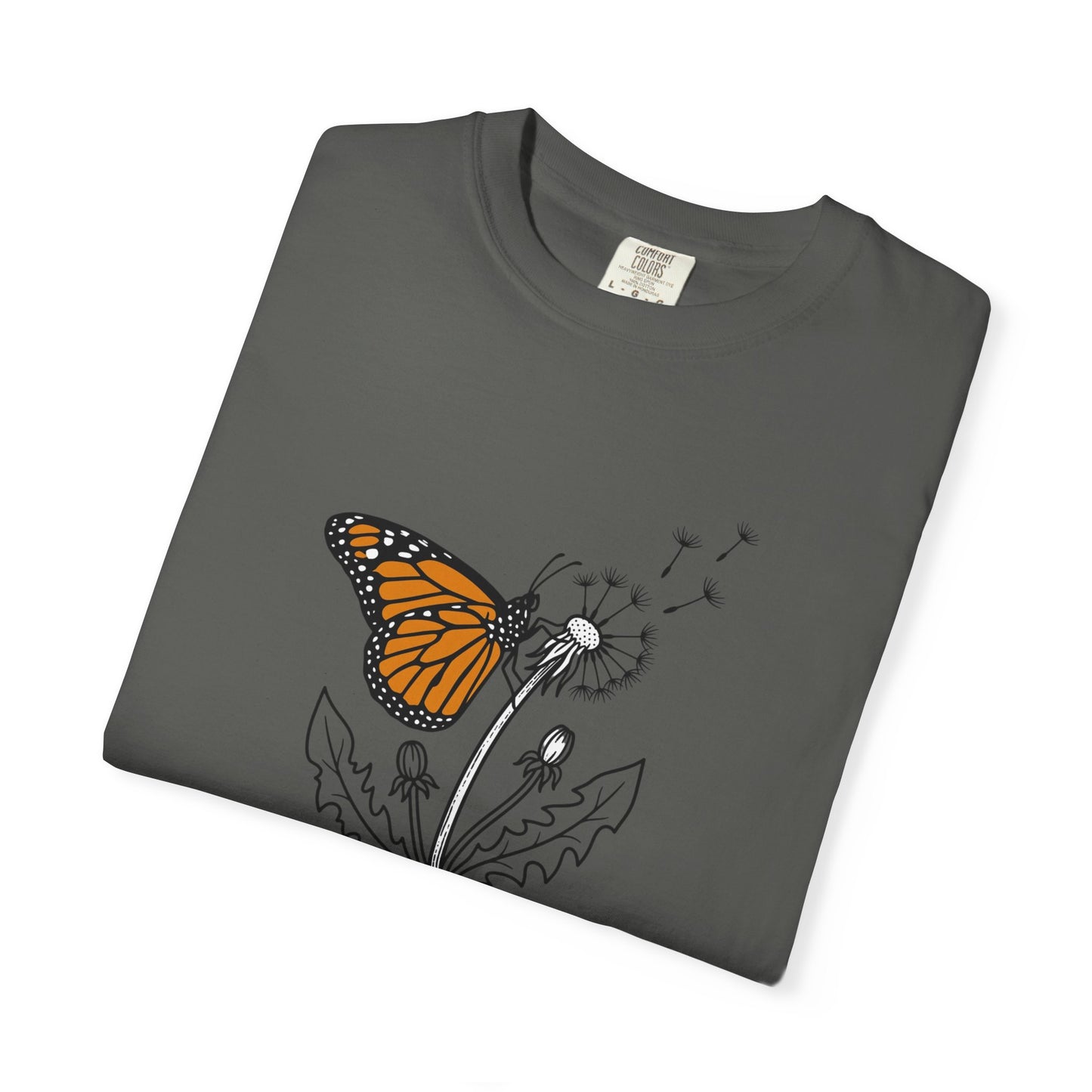 Butterfly & Dandelion T-Shirt — Monarch Nature Graphic Tee