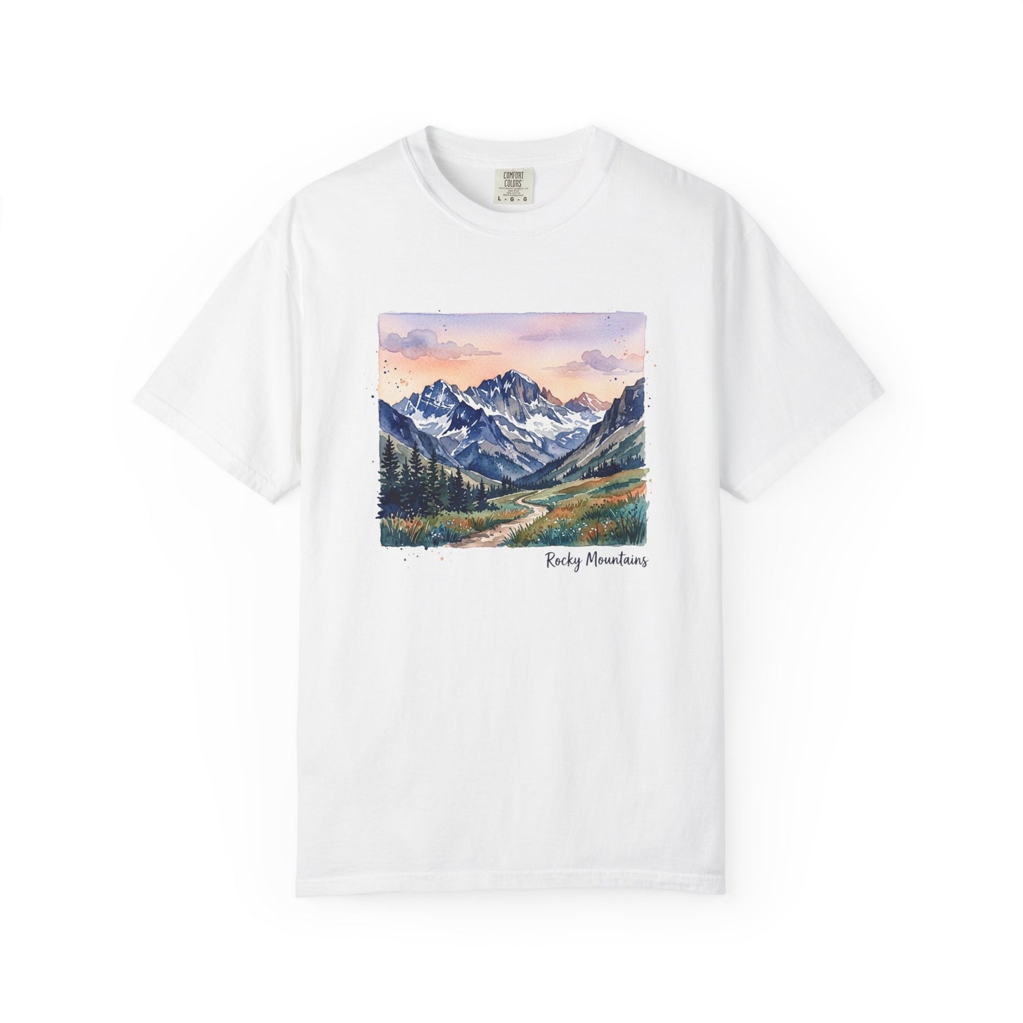 Rocky Mountains Watercolor T-Shirt