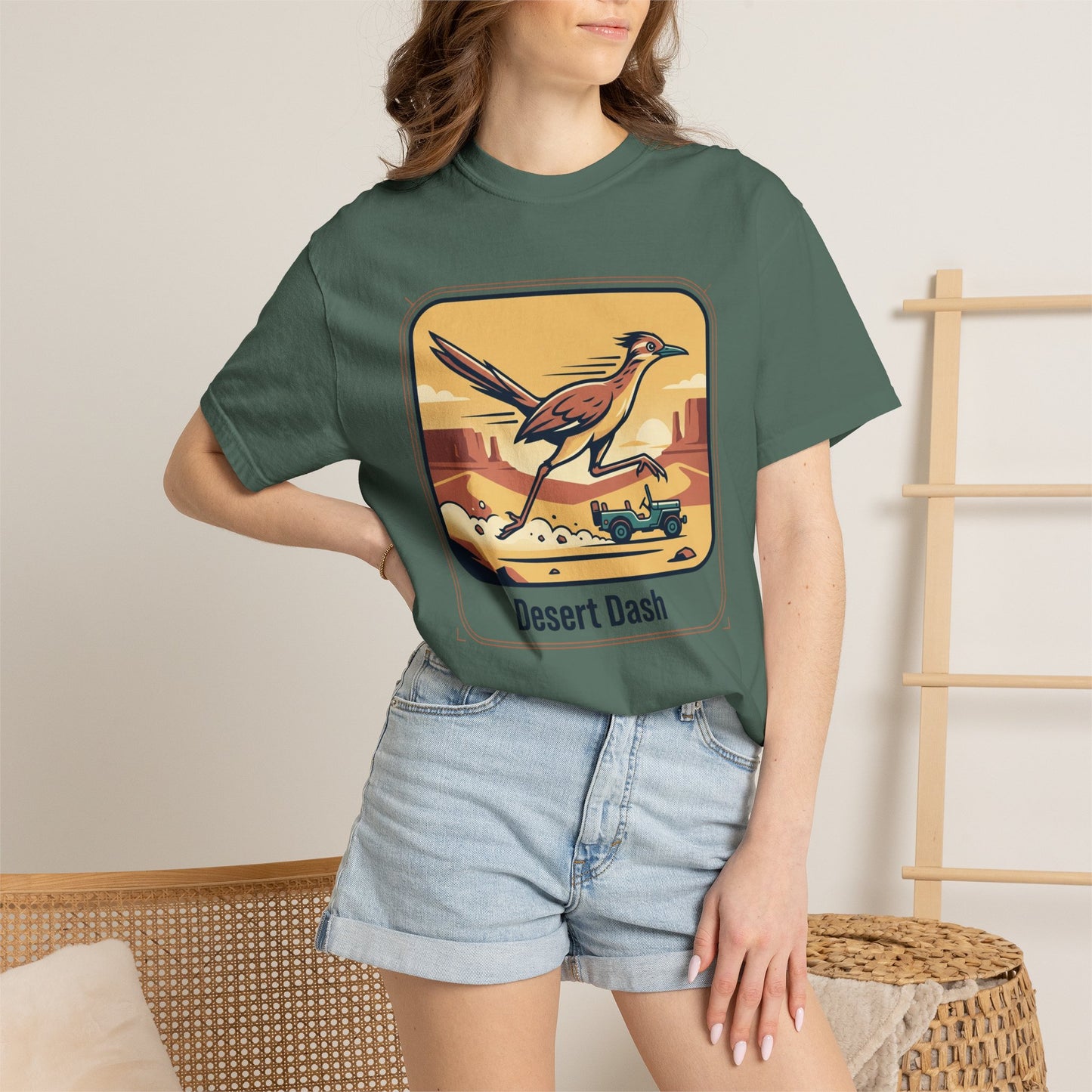 Desert Dash T-Shirt — Roadrunner Retro Graphic Tee