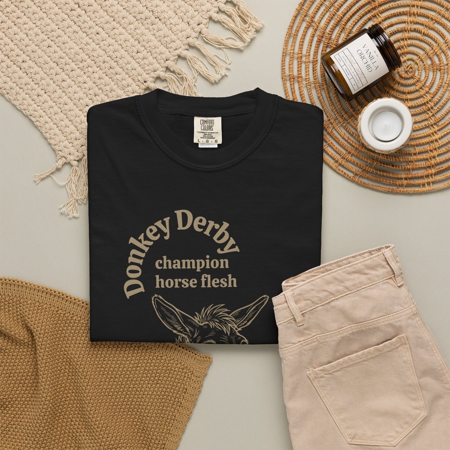 Donkey Derby Hee-Haw Graphic T-Shirt — Vintage Farm Animal Tee