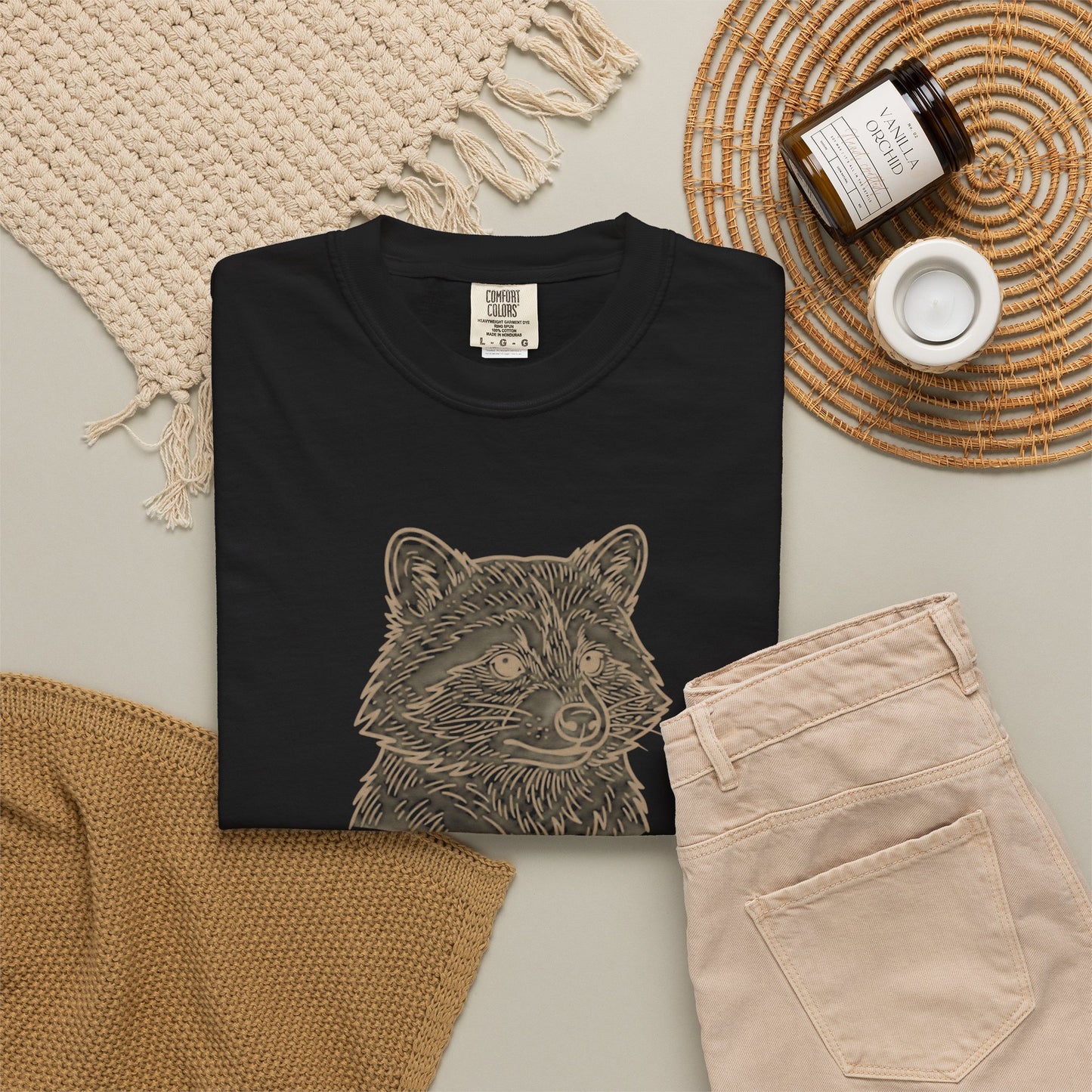 Tomfoolery Management T-Shirt — Raccoon Illustration Graphic Tee