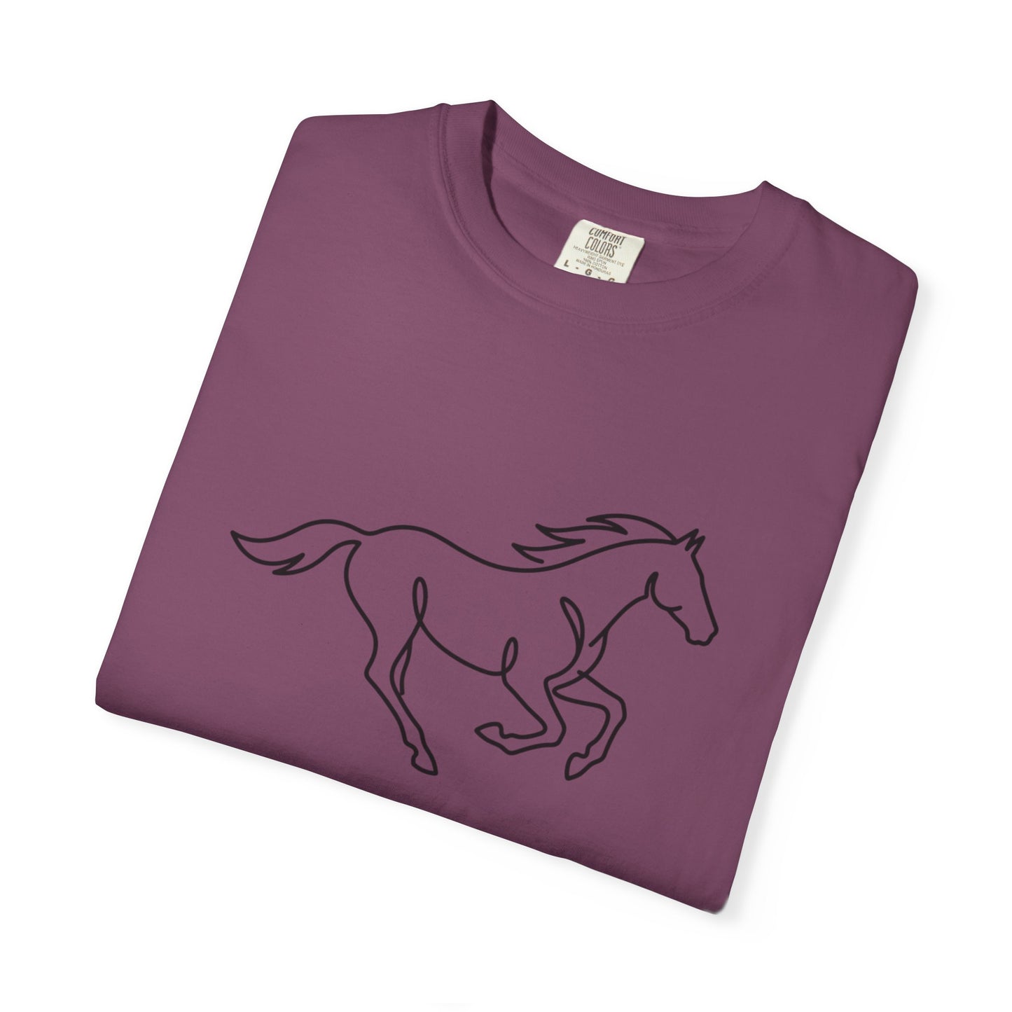 Running Horse Outline T-Shirt