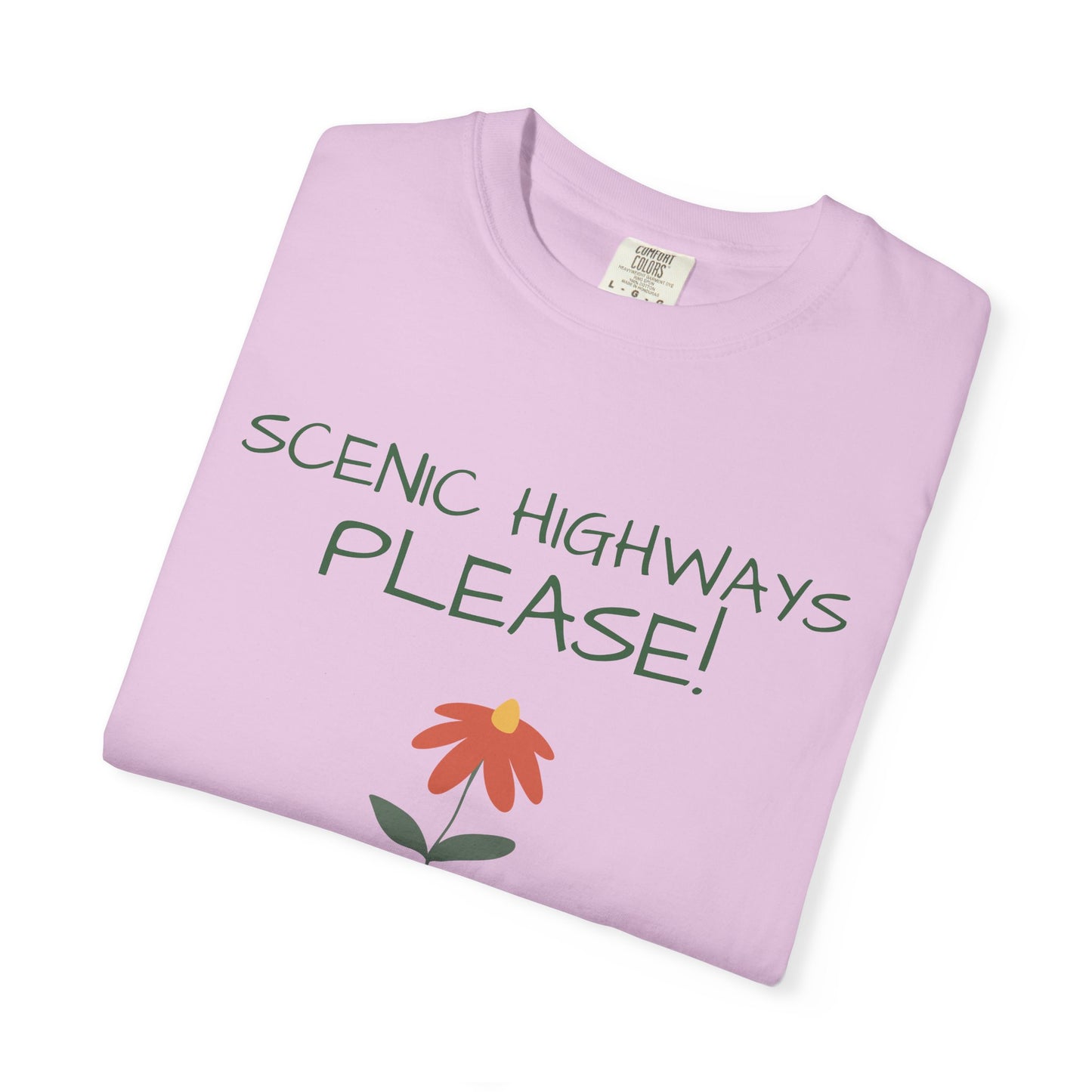 Scenic Highways Please! T-Shirt — Floral Travel Roadtrip Tee or