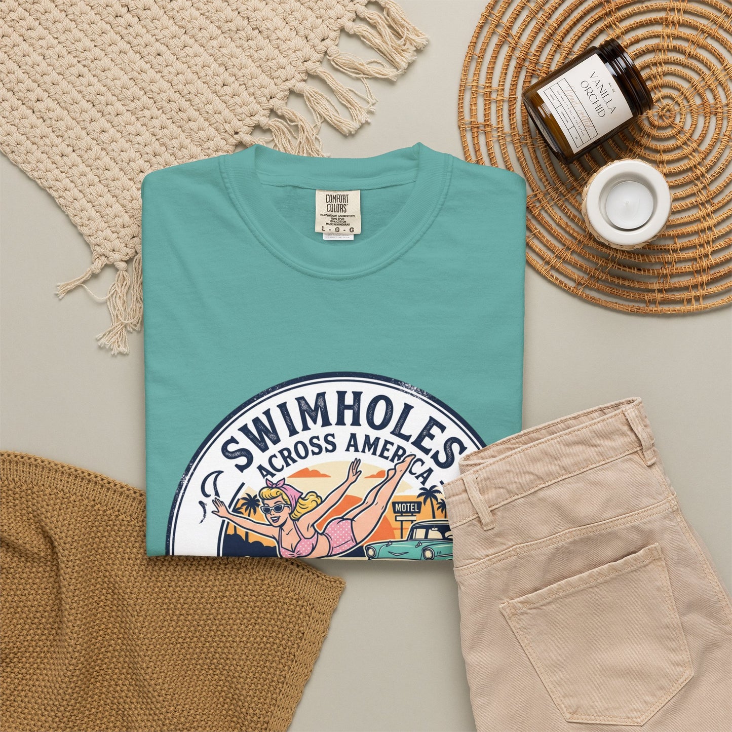 Swimholes Across America T-Shirt — Vintage Road Trip Swim Tee