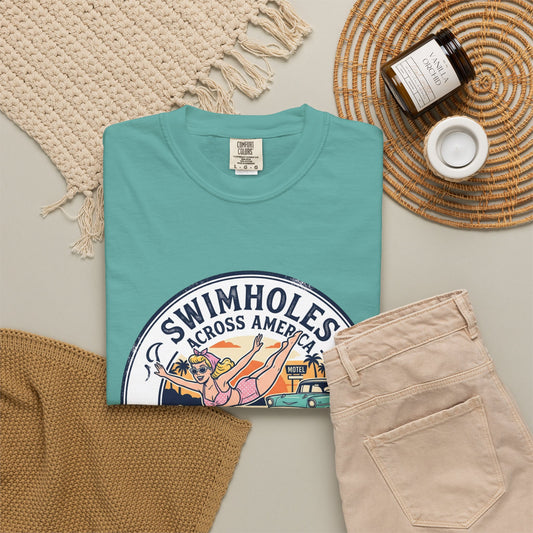 Swimholes Across America T-Shirt — Vintage Road Trip Swim Tee