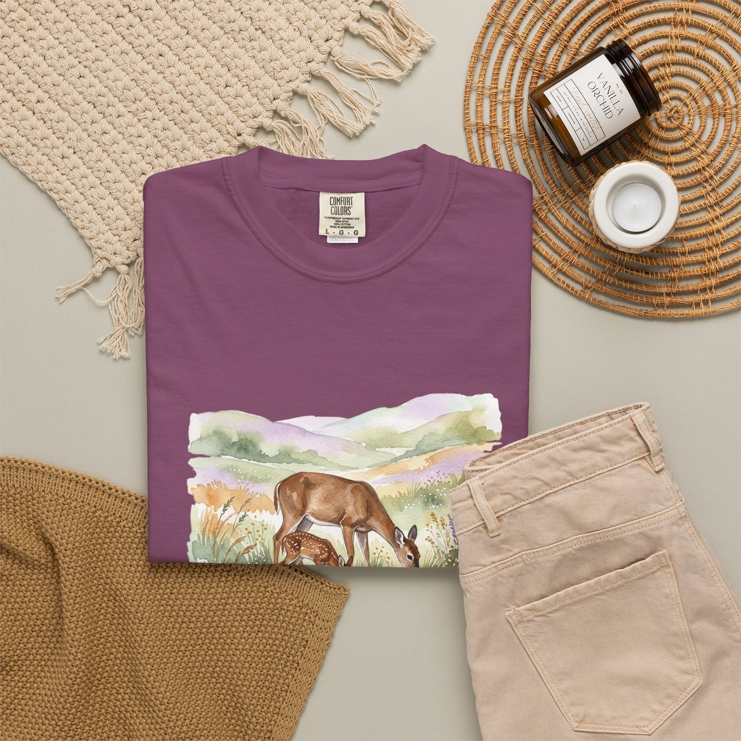Deer Meadow Vintage-Style T-Shirt