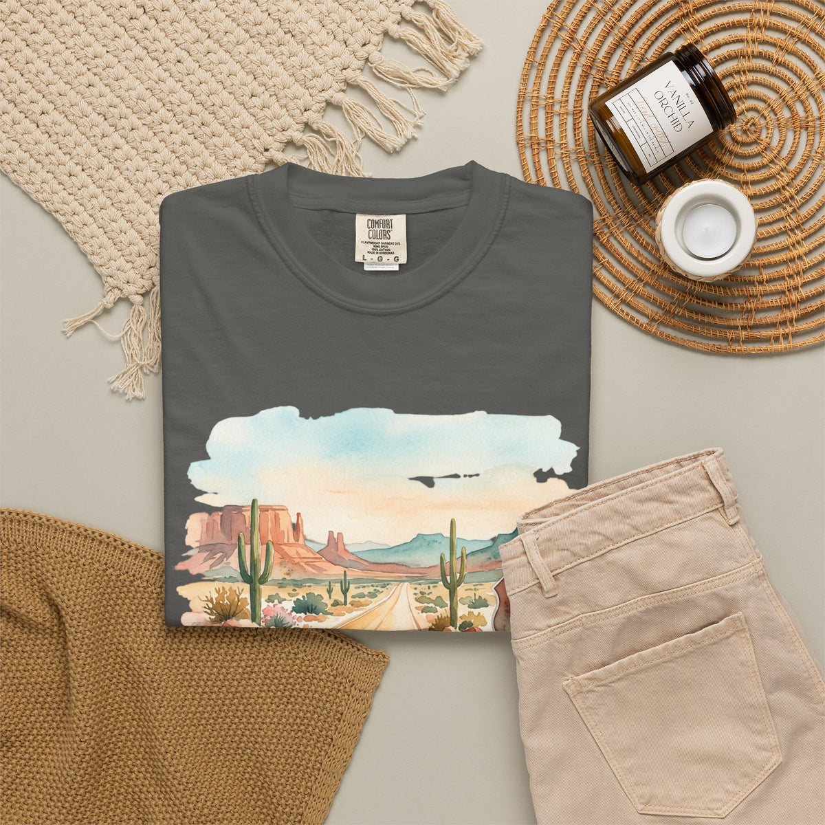 Scenic Highways Please! T-Shirt — Floral Travel Roadtrip Tee or