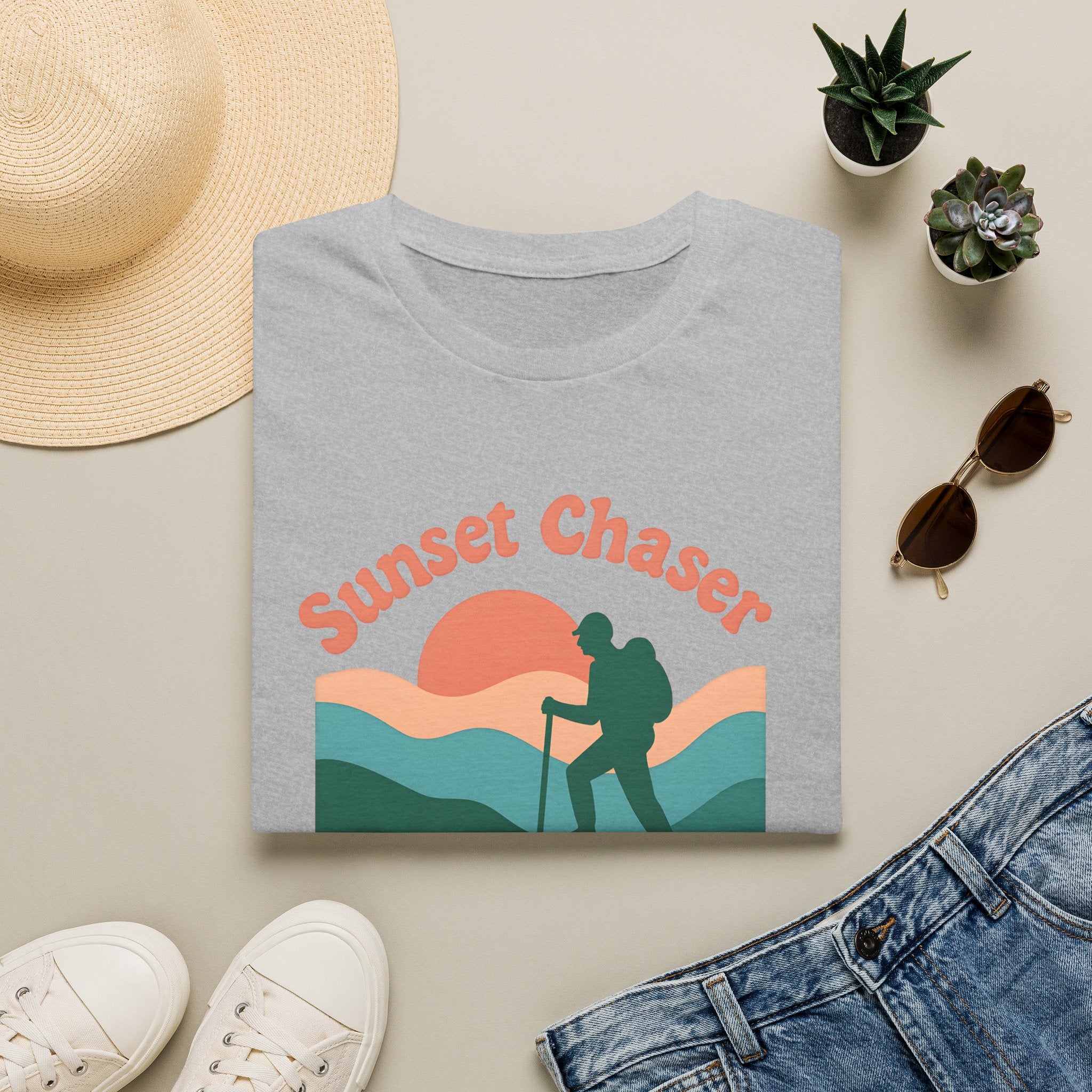 Hiker on Sunset Trail T-Shirt