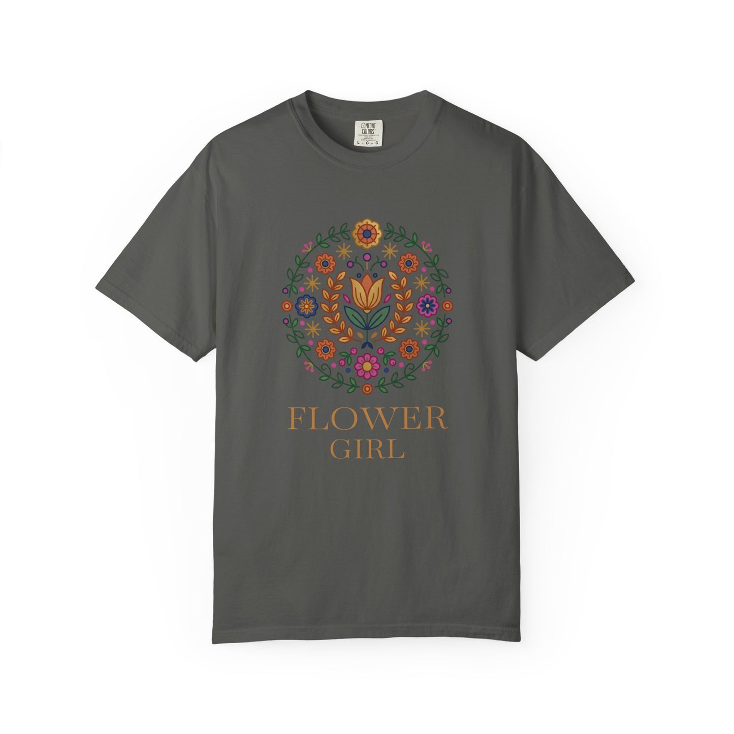For Flower Lovers T-Shirt — Floral Wreath Nordic Folkart