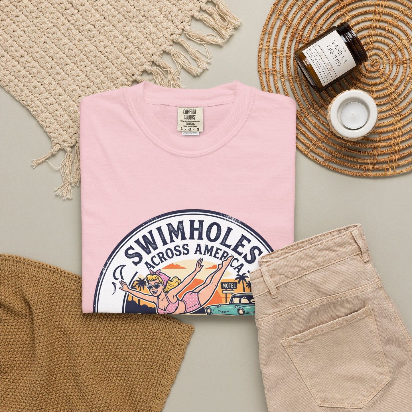 Swimholes Across America T-Shirt — Vintage Road Trip Swim Tee