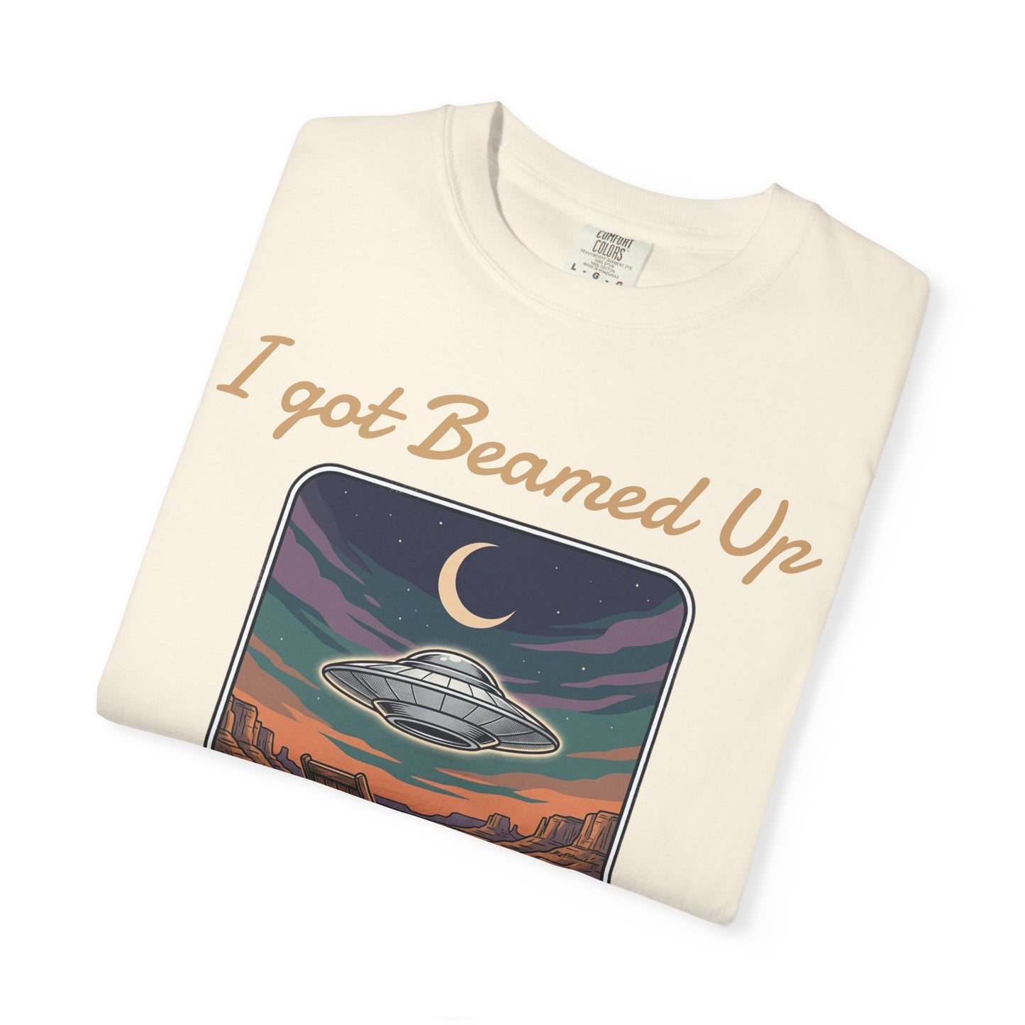 Area 51 UFO T-Shirt — "I Got Beamed Up at Area 51" Vintage Alien Graphic Tee