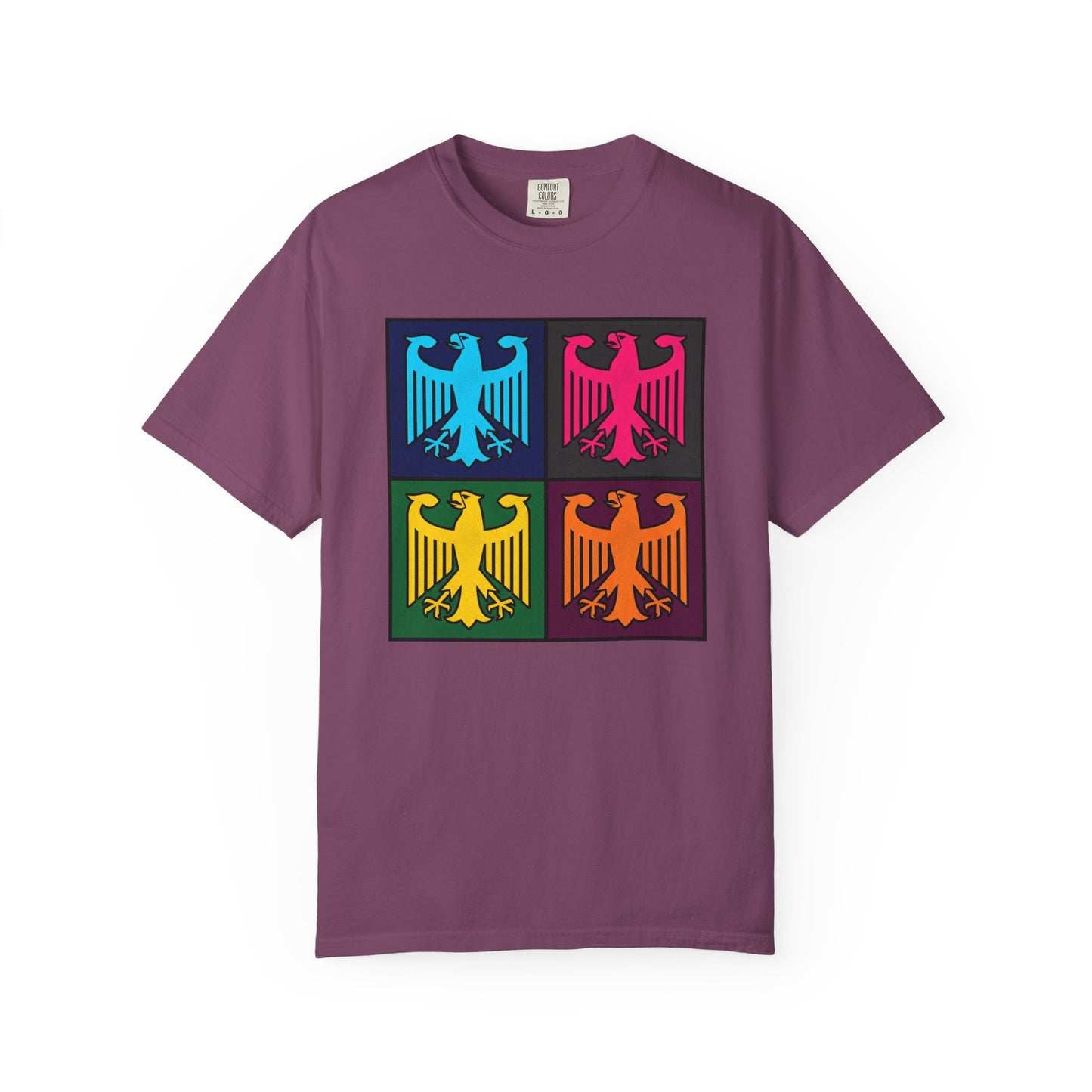 Pop Art Eagle T-Shirt — Colorful Quad Eagle Tee