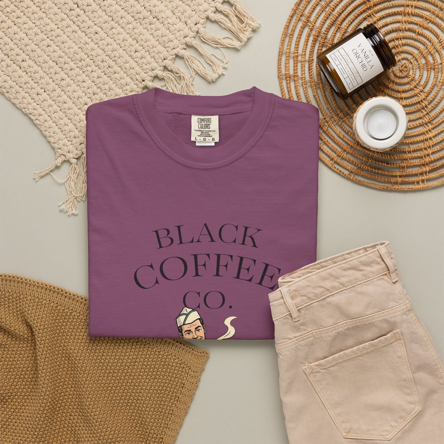 Black Coffee Co. T-Shirt — Vintage Barista Cafe Graphic Tee