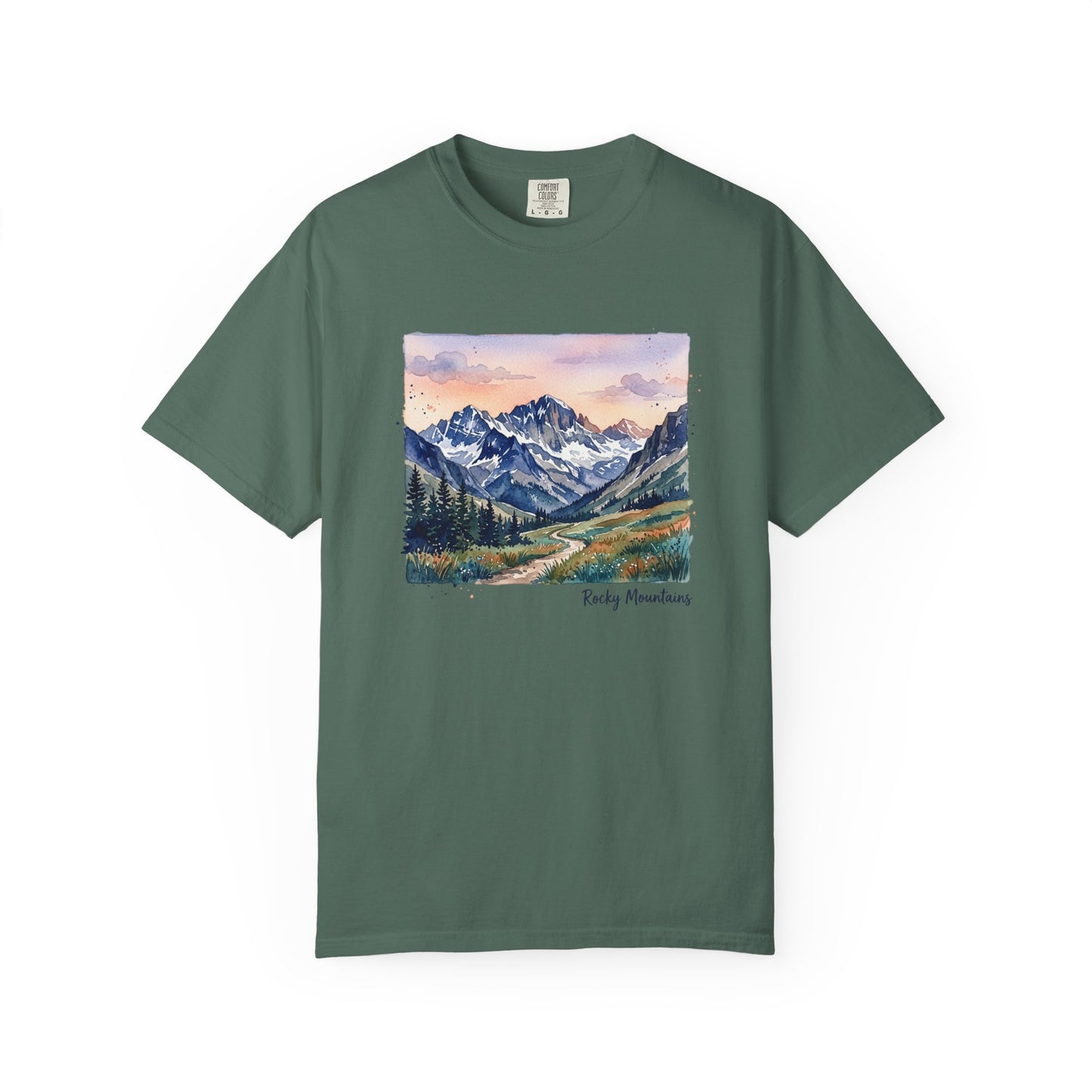 Rocky Mountains Watercolor T-Shirt