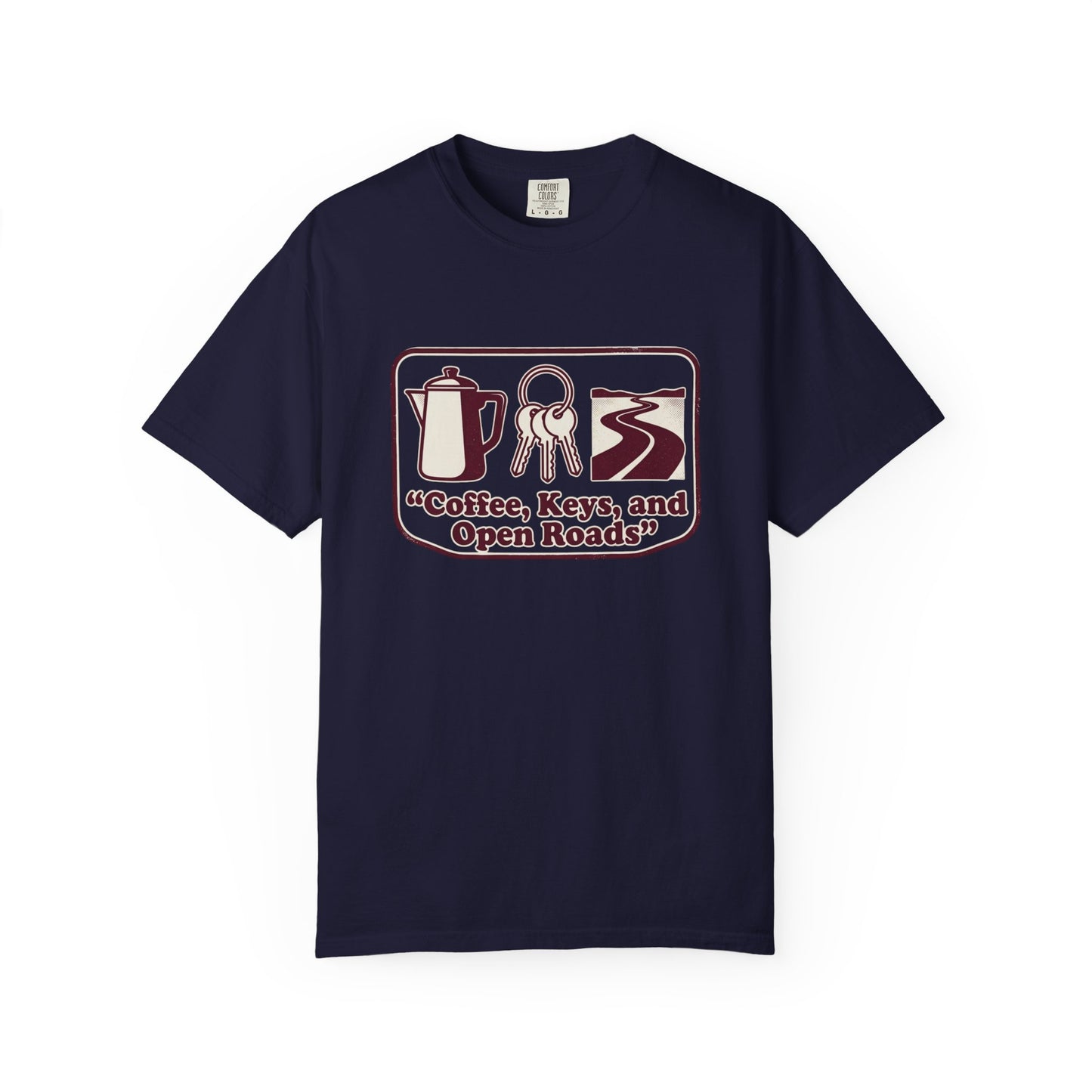 Coffee, Keys & Open Roads T-Shirt