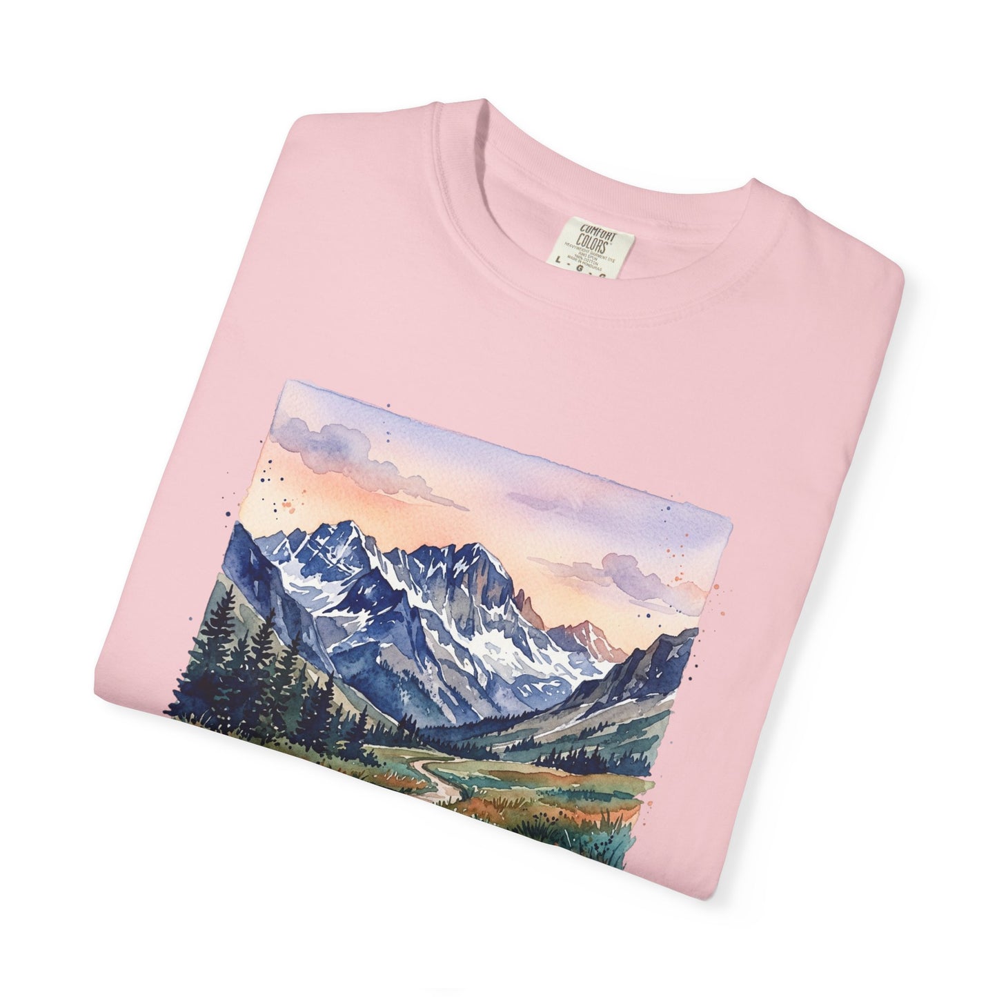 Rocky Mountains Watercolor T-Shirt