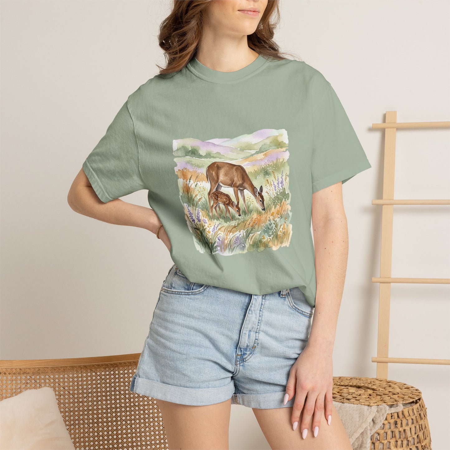Deer Meadow Vintage-Style T-Shirt