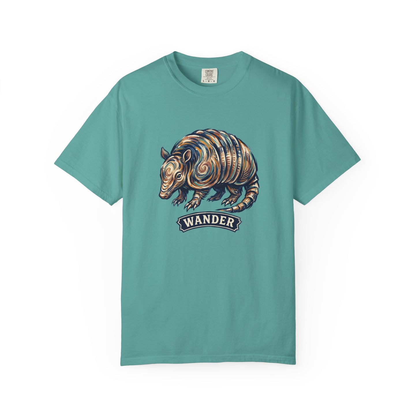 Wander Armadillo T-Shirt — Vintage Animal Graphic Tee for Nature Lovers