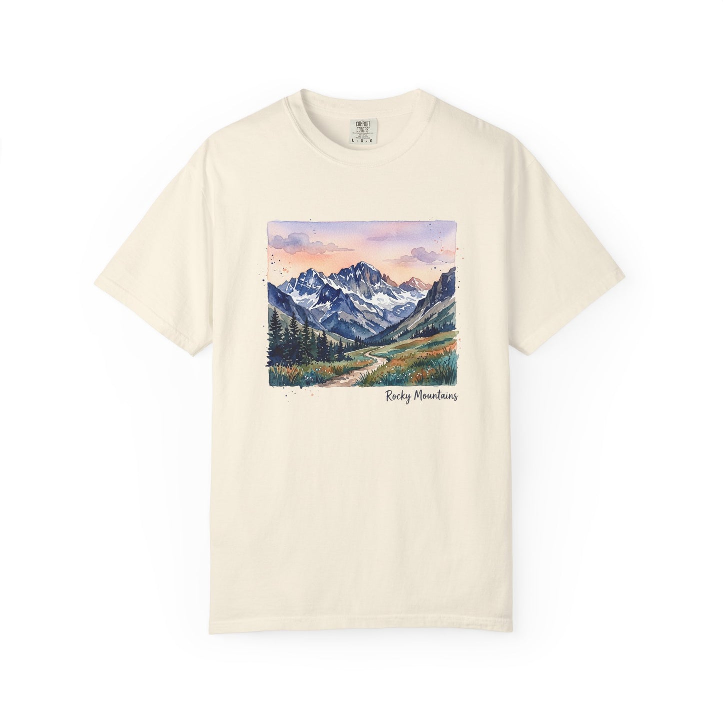 Rocky Mountains Watercolor T-Shirt