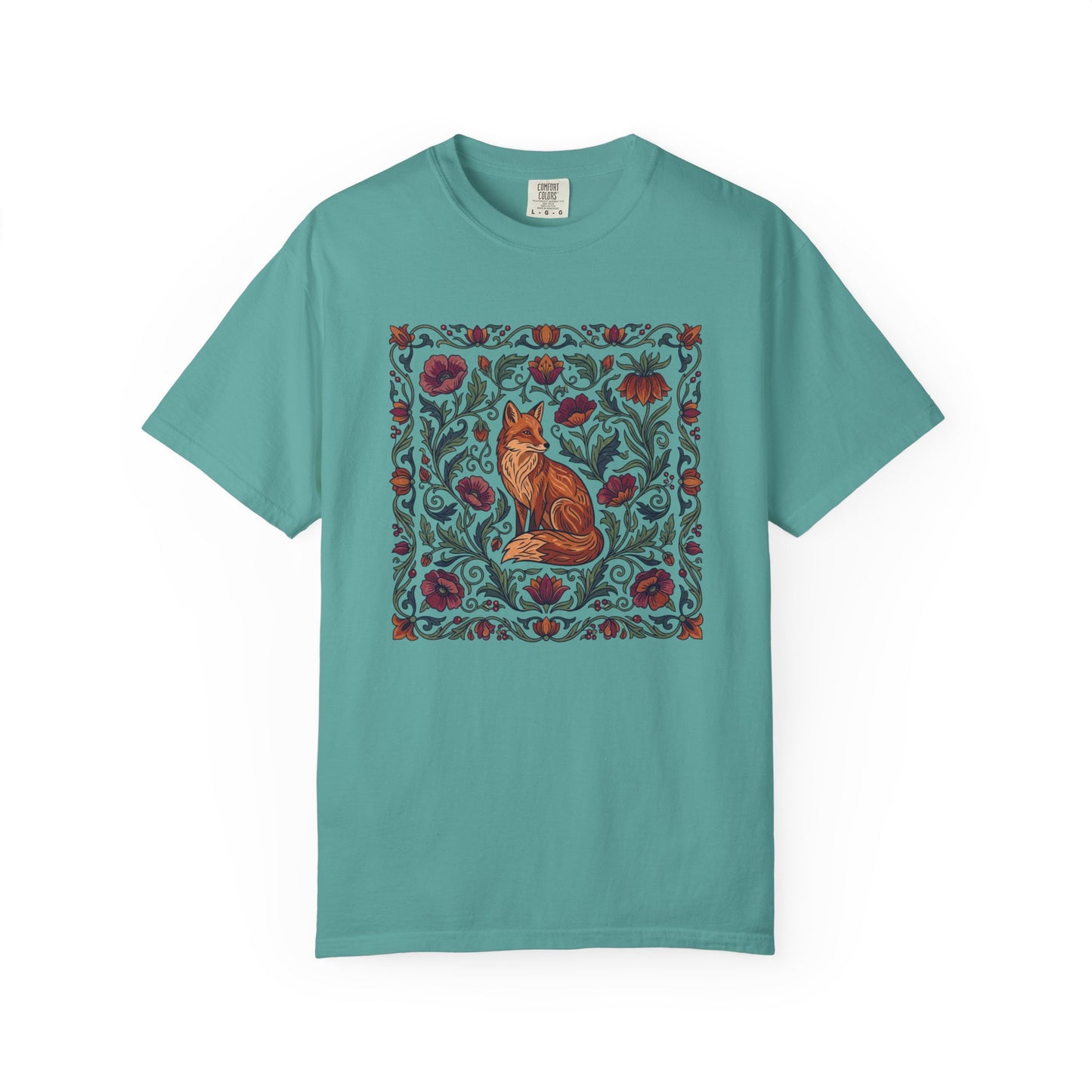 Fox Floral T-Shirt — Vintage Botanical Fox Graphic Tee