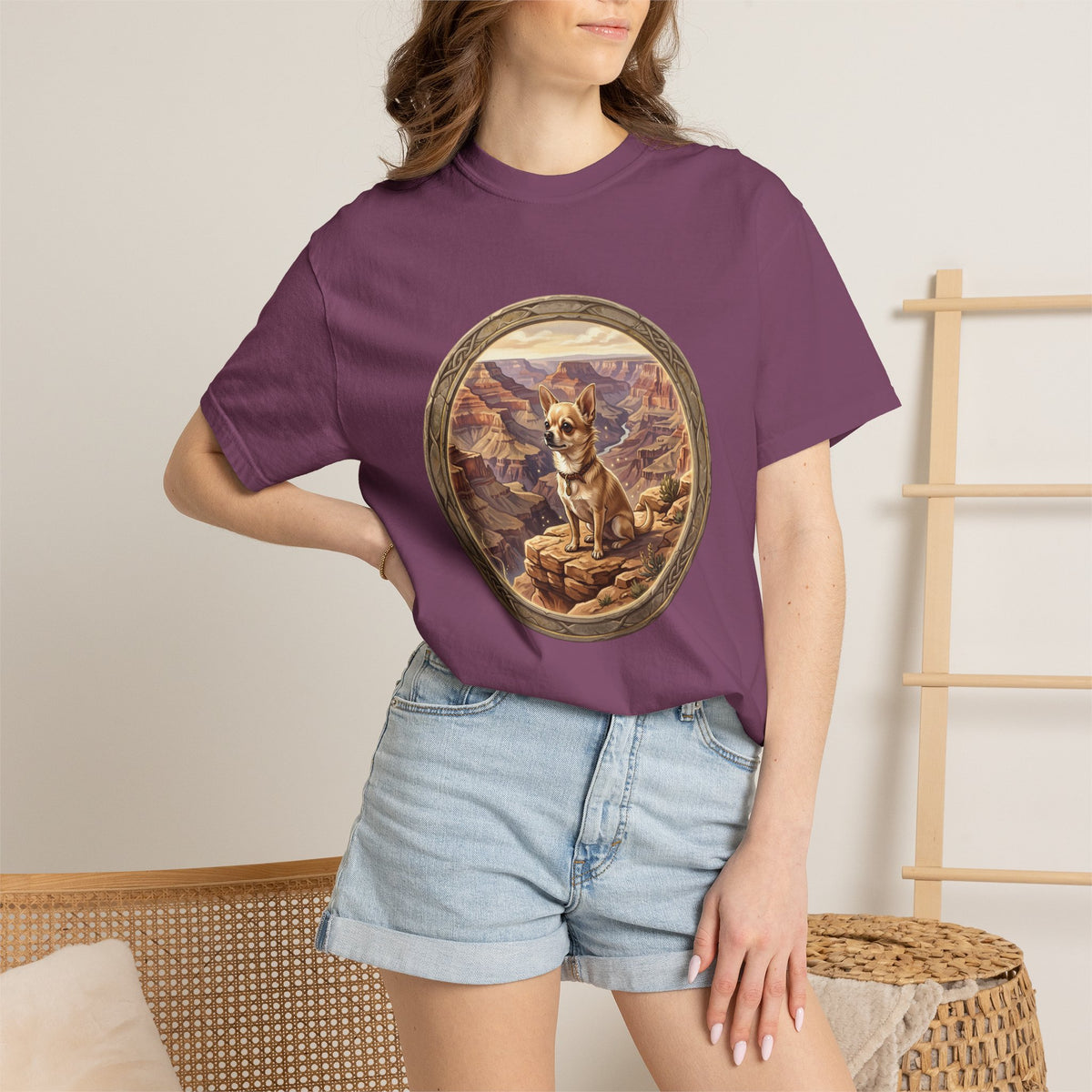 Desert Corgi Scenic T-Shirt — Corgi at the Canyon Graphic Tee