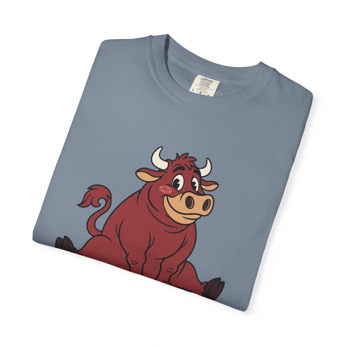 Sitting Bull Cartoon T-Shirt — Cute Sitting Bull Graphic Tee