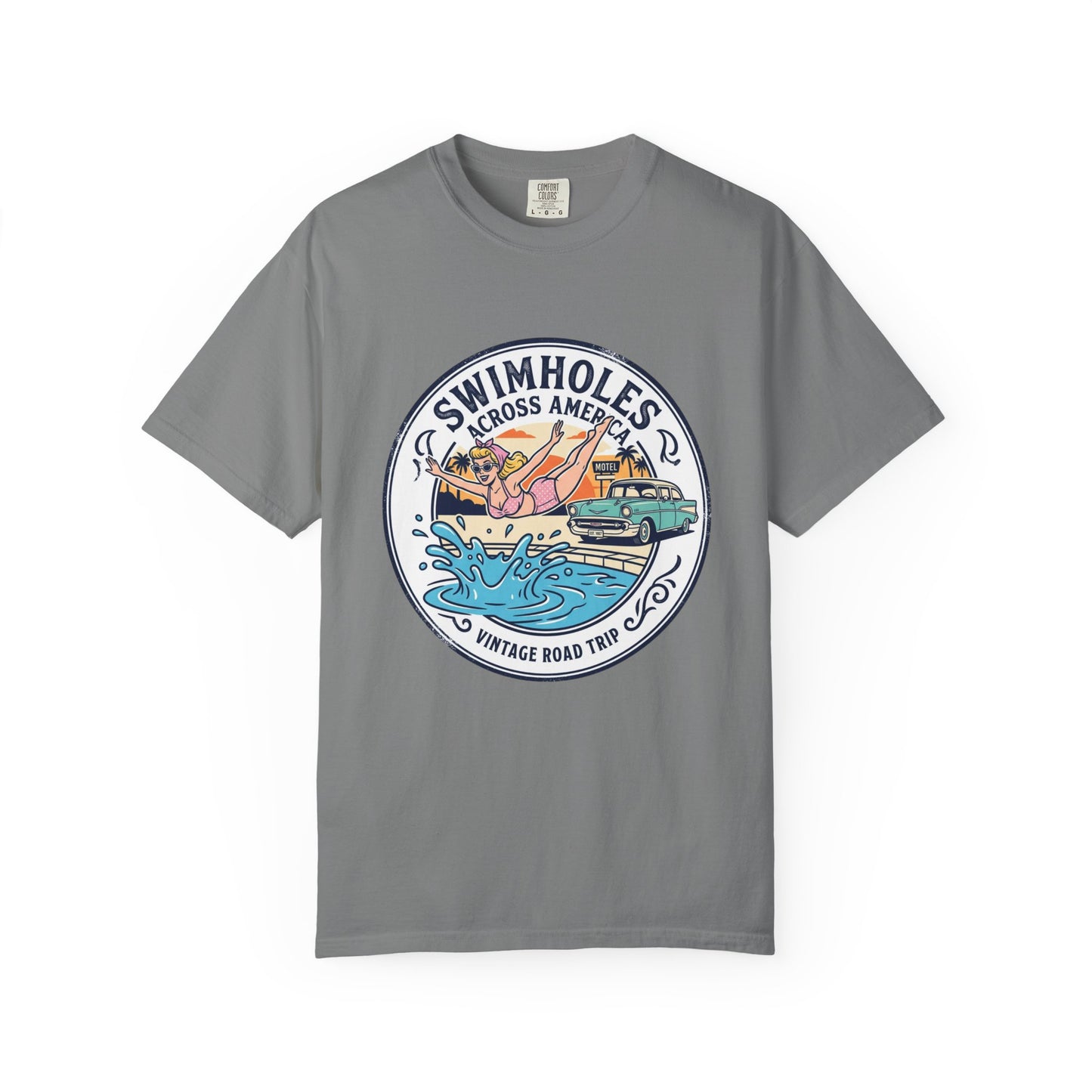 Swimholes Across America T-Shirt — Vintage Road Trip Swim Tee