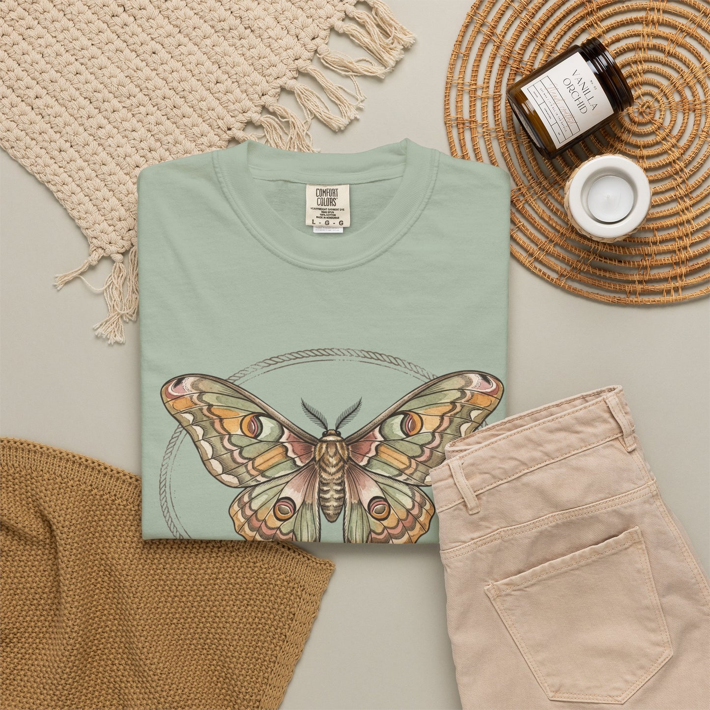 Vintage Luna Moth Graphic T-Shirt — Boho Nature Tee