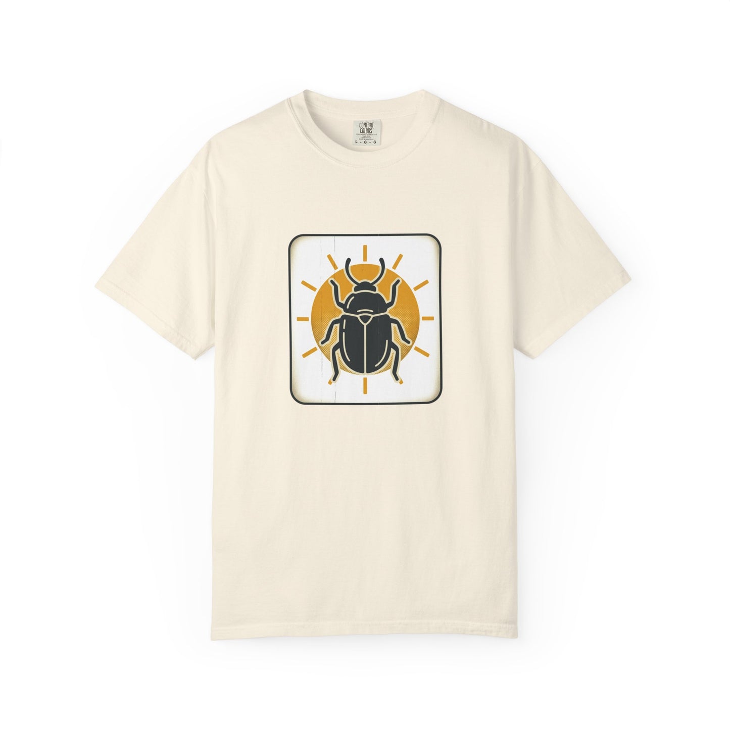 Scarabs & Sun Graphic T-Shirt — Egyptian Beetle Nature Tee