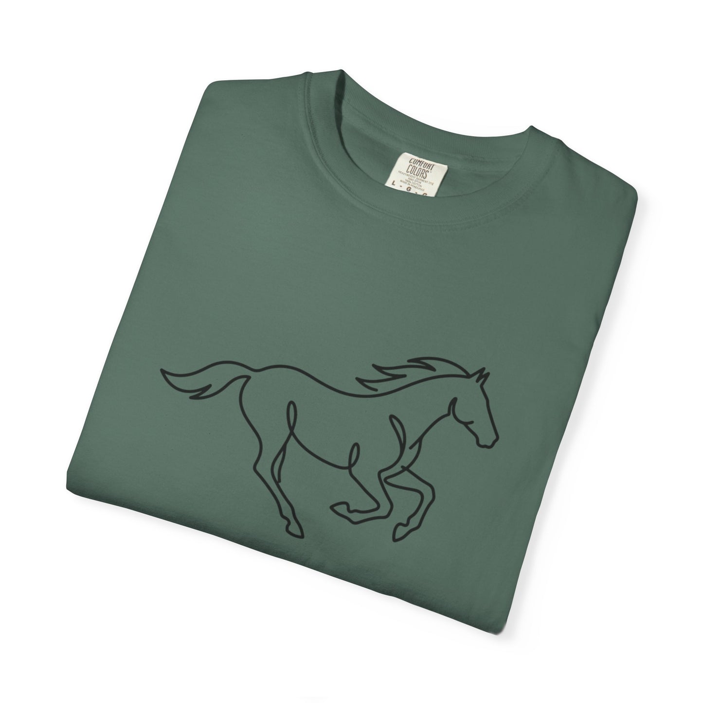 Running Horse Outline T-Shirt