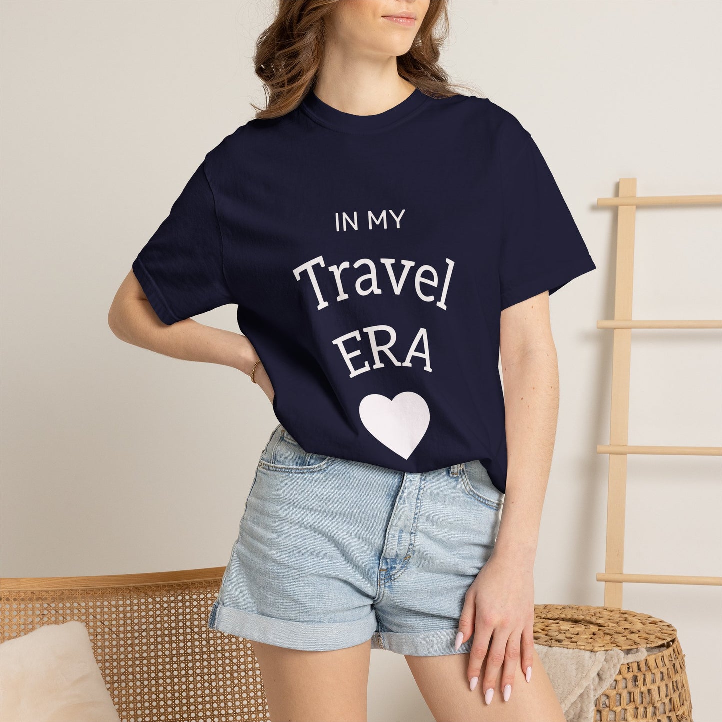 Travel Era T-Shirt — "In My Travel Era" Vintage Heart Tee for Travelers