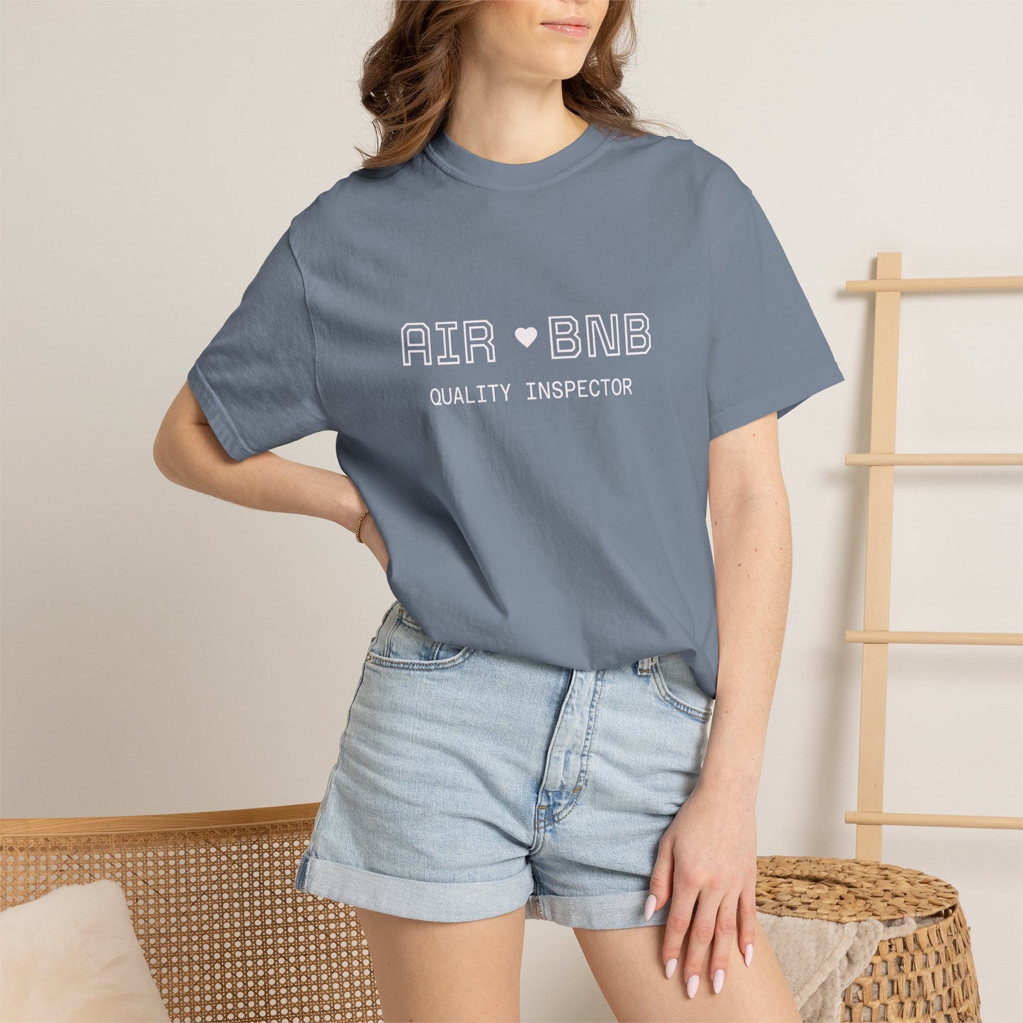 Air BNB Quality Inspector T-Shirt — Vintage Crewneck Tee for Hosts & Travelers