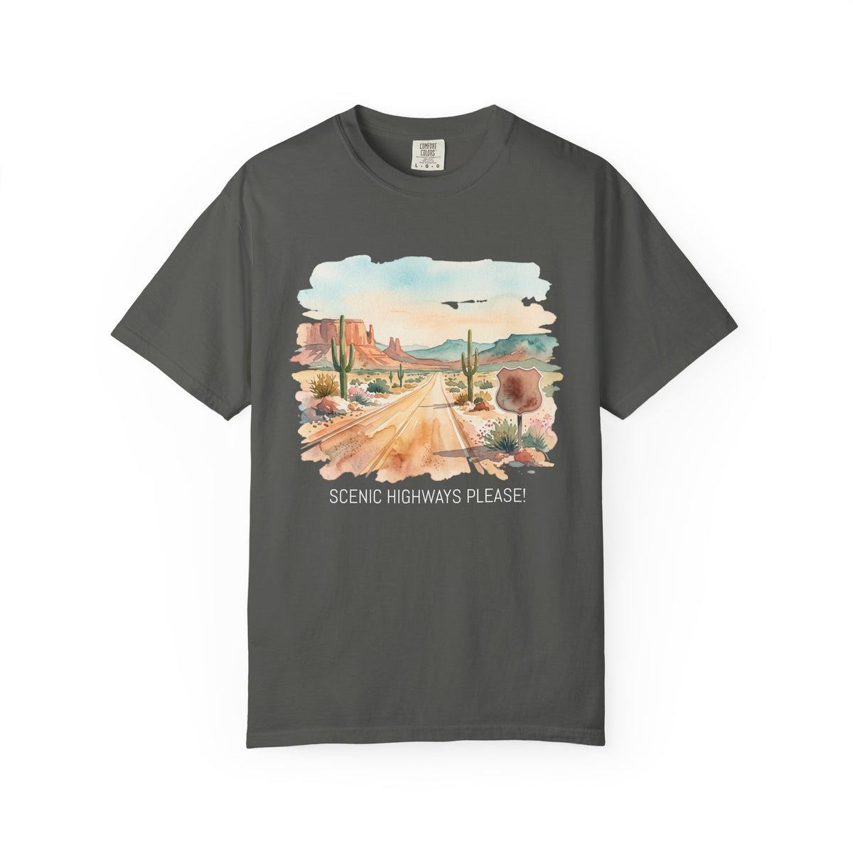 Scenic Highways Please! T-Shirt — Floral Travel Roadtrip Tee or