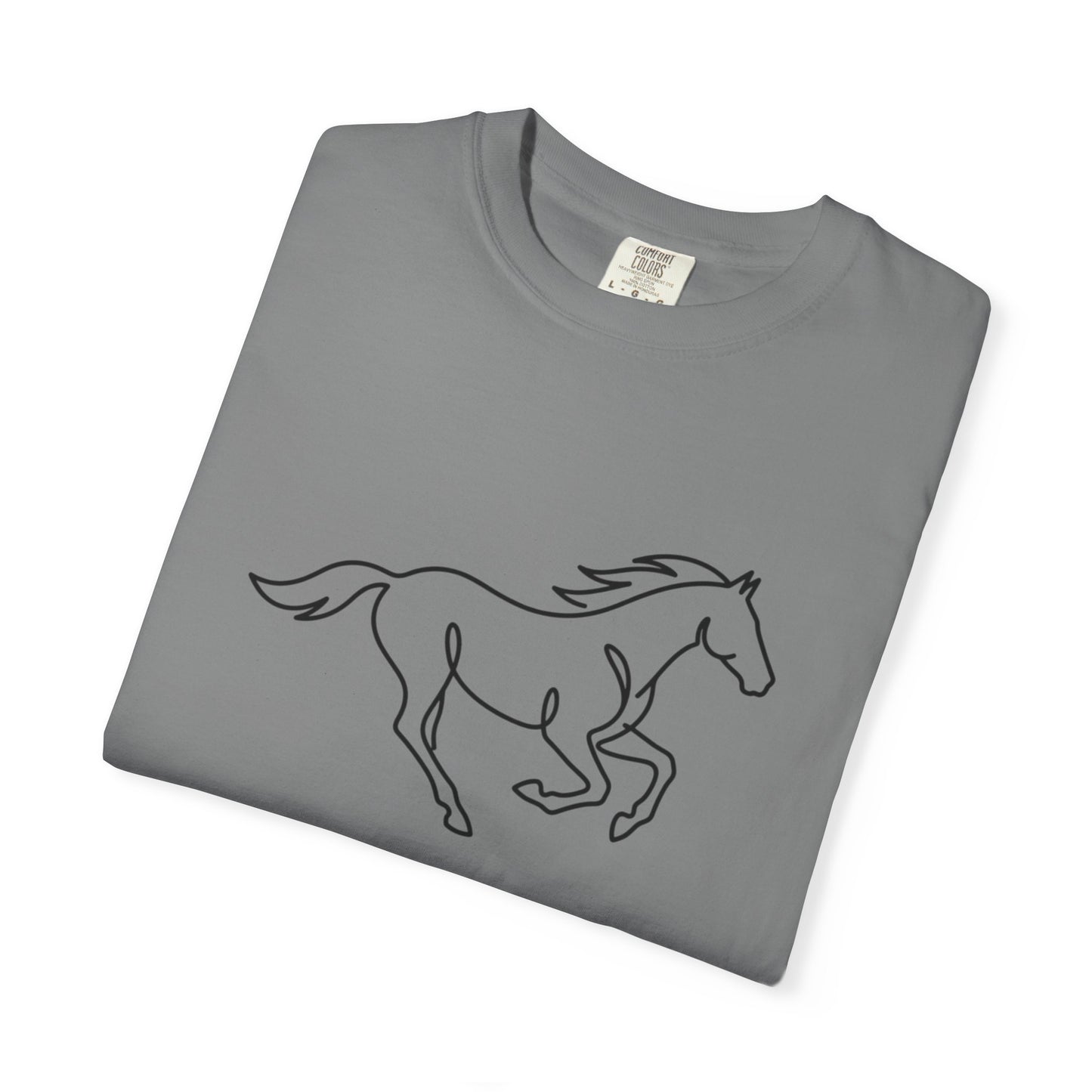 Running Horse Outline T-Shirt