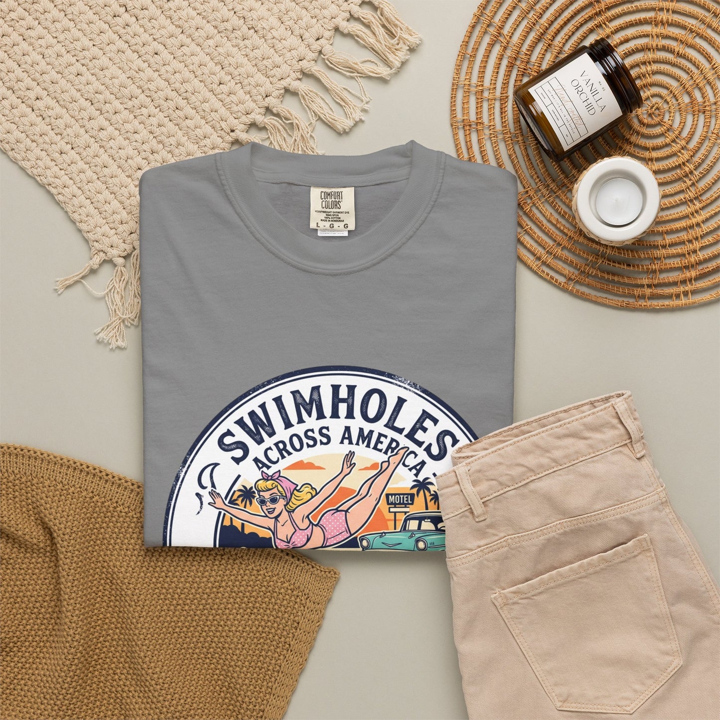 Swimholes Across America T-Shirt — Vintage Road Trip Swim Tee