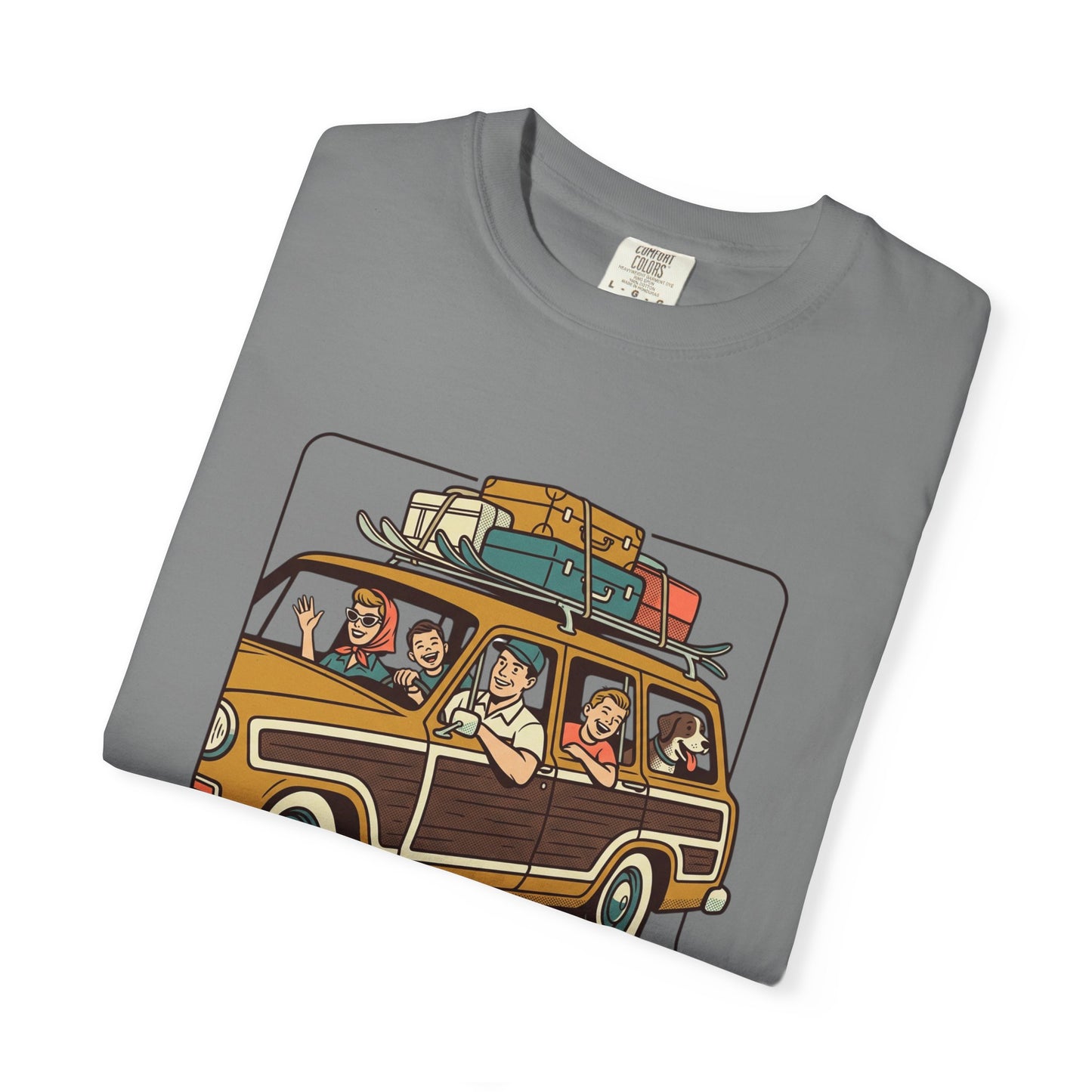 Vacation! Vintage Woodie Road Trip T-Shirt