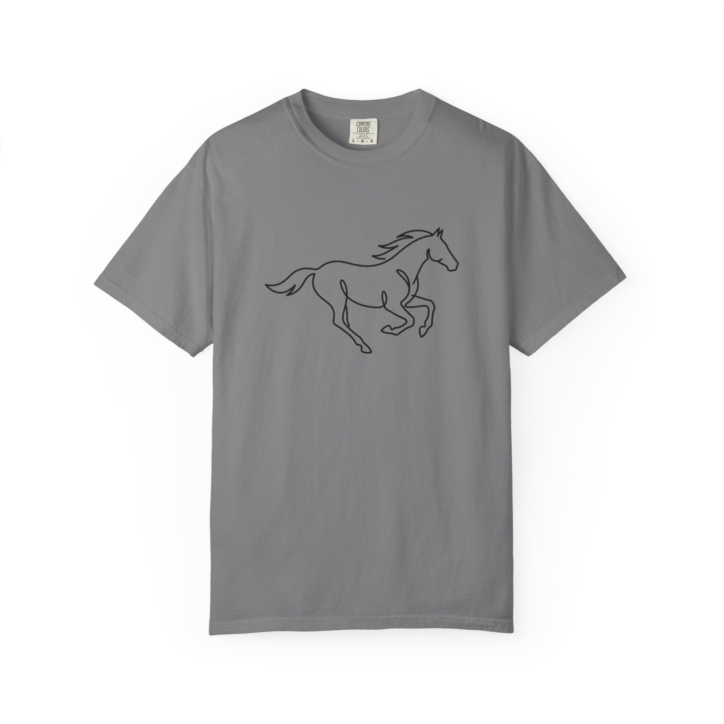 Running Horse Outline T-Shirt